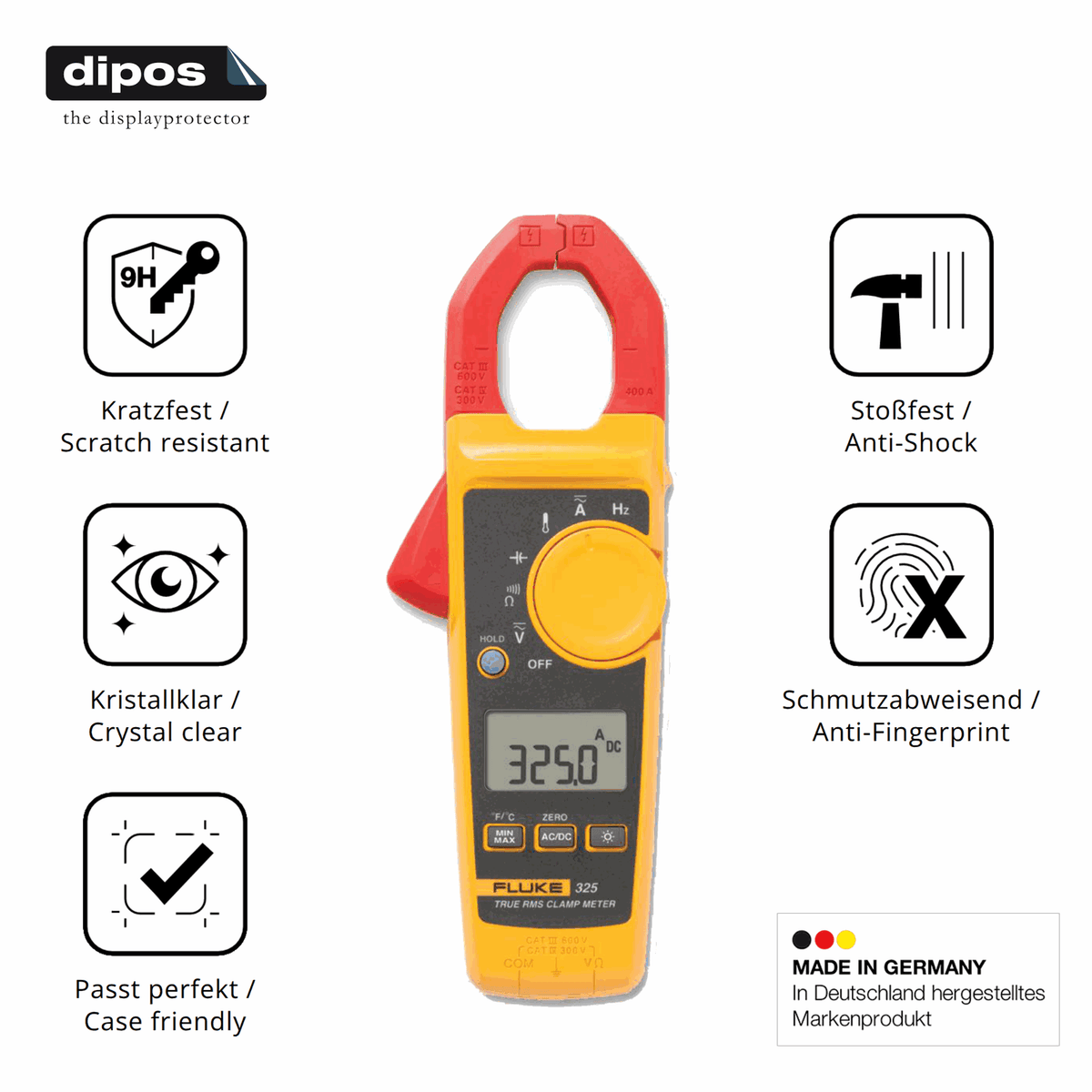 Displayschutz hergestellt in Deutschland, höchste Qualität made in Germany