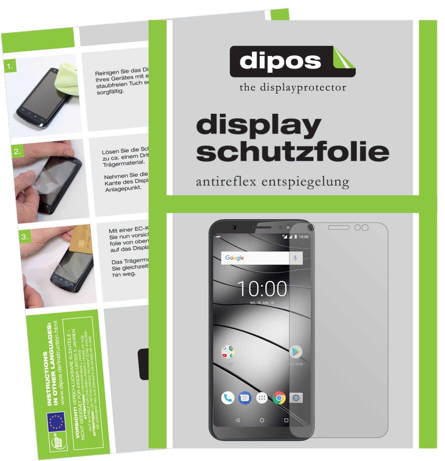 Mattes Panzerglas: Entspiegelte, dünne Folie, Fingerabdruckresistenz und Bildschirmschutz für Gigaset-GS185