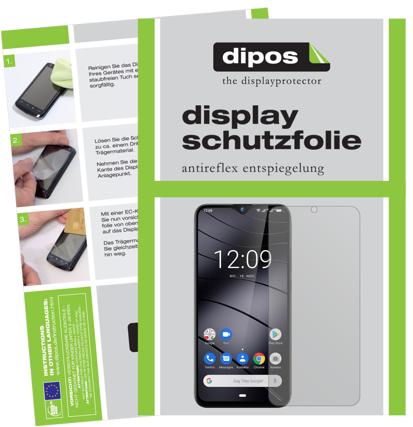 Mattes Panzerglas: Entspiegelte, dünne Folie, Fingerabdruckresistenz und Bildschirmschutz für Gigaset-GS290