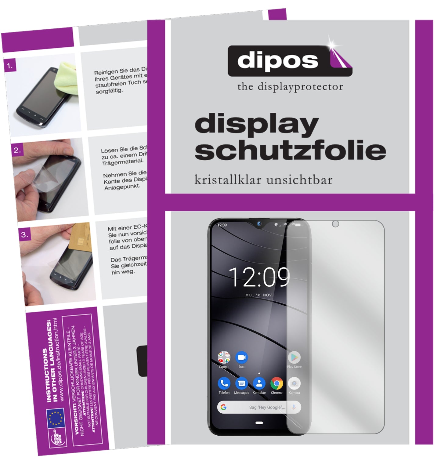 Kristallklare, dünne Schutzfolie: Kratzfest & passgenau für Gigaset-GS290