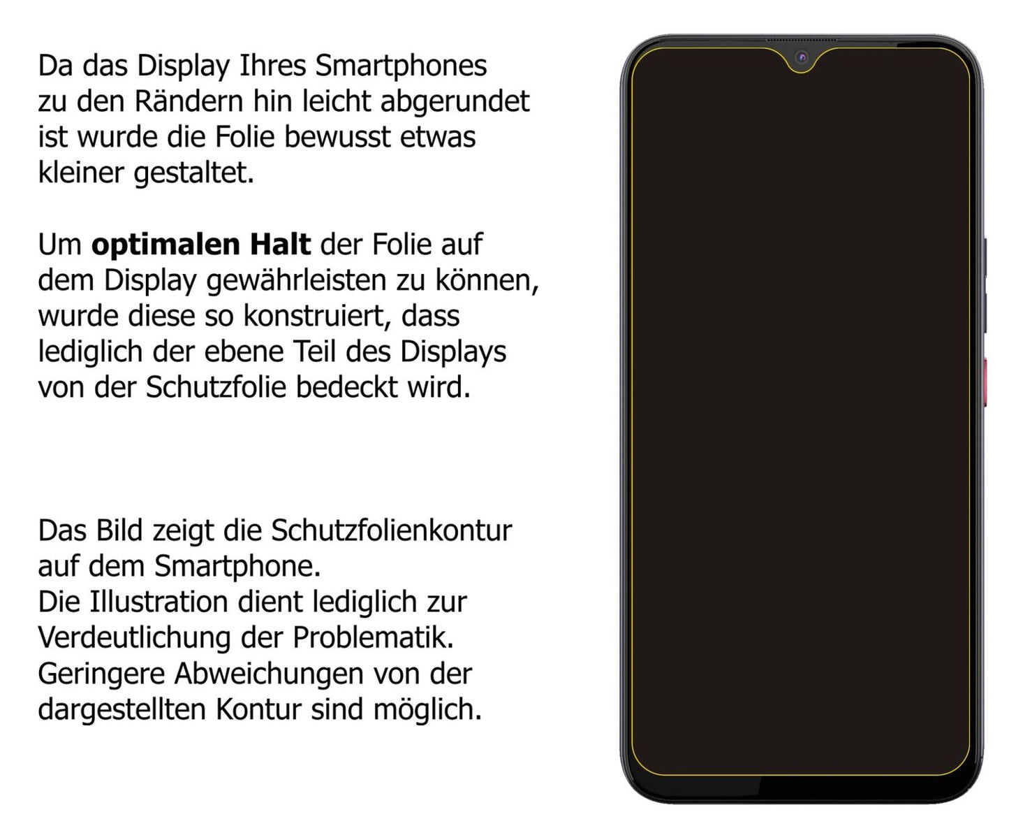 Dünne und klare Folie passend zugeschnitten für Gigaset GS5