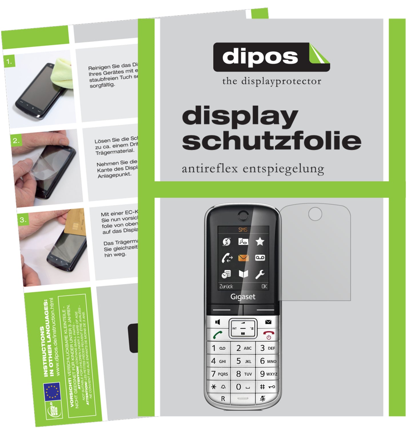 Mattes Panzerglas: Schutz vor Brüchen, Fingerabdrücken und Bildschirmblendung für Gigaset-SL350 / SL350A