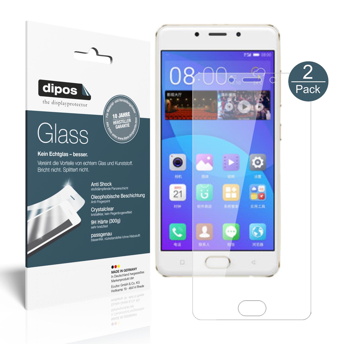 Perfekte Passform und ultimative Qualität: Unser 9H Panzerglas bietet Schutz für Gionee-F5