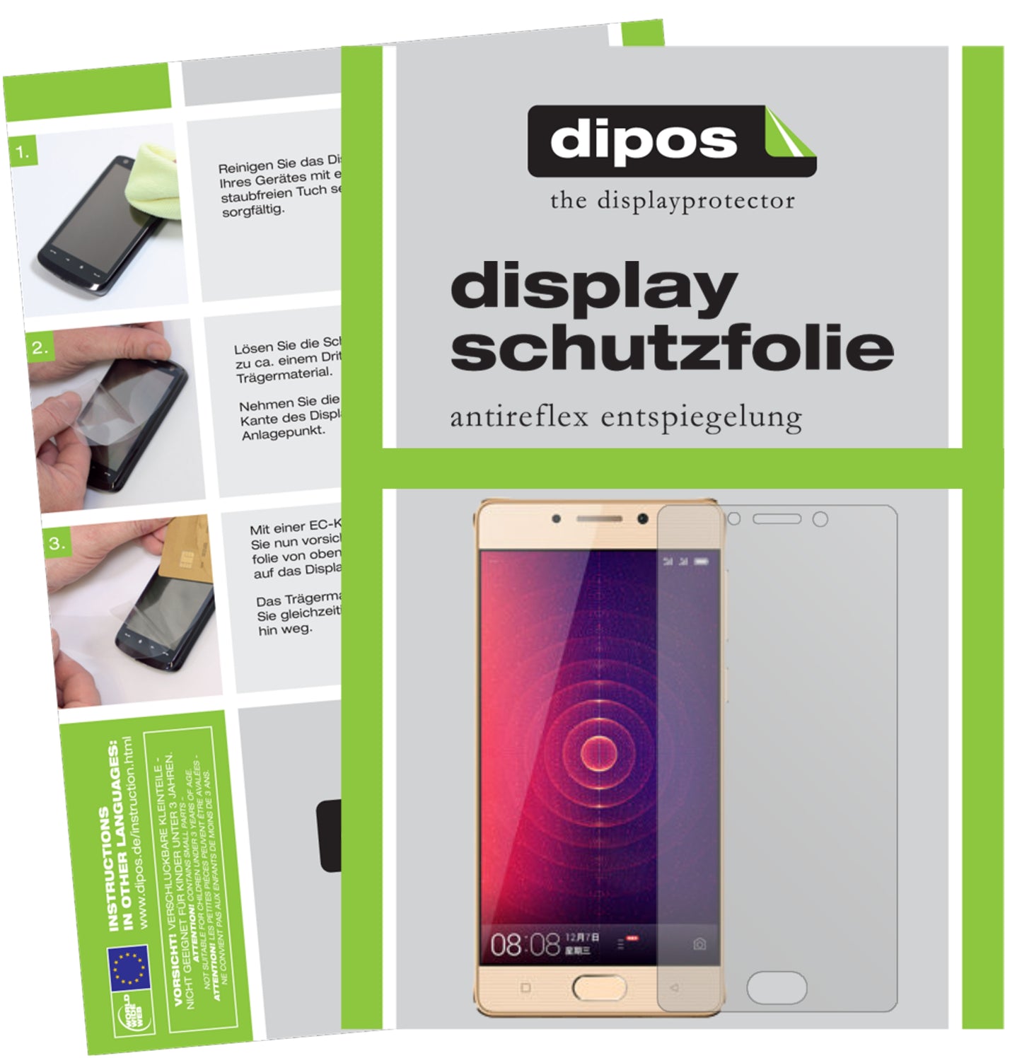 Mattes Panzerglas: Entspiegelte, dünne Folie, Fingerabdruckresistenz und Bildschirmschutz für Gionee-Steel 2