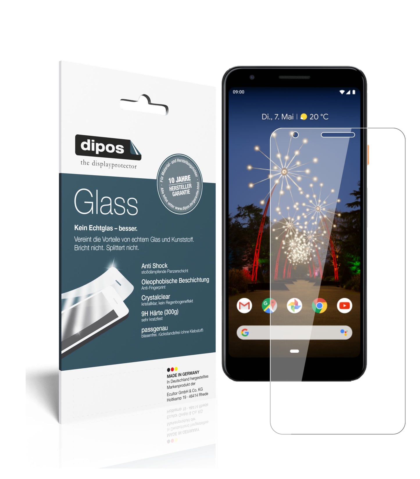 Perfekte Passform und ultimative Qualität: Unser 9H Panzerglas bietet Schutz für Google-Pixel 3a