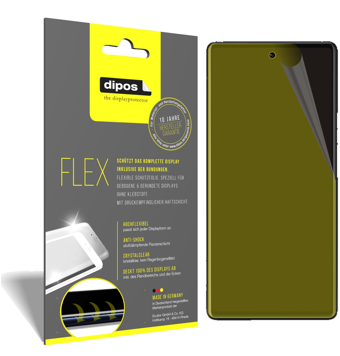 3D Full Cover Displayschutzfolie: Case-freundlicher Schutz mit perfekter Passform für dein Display.