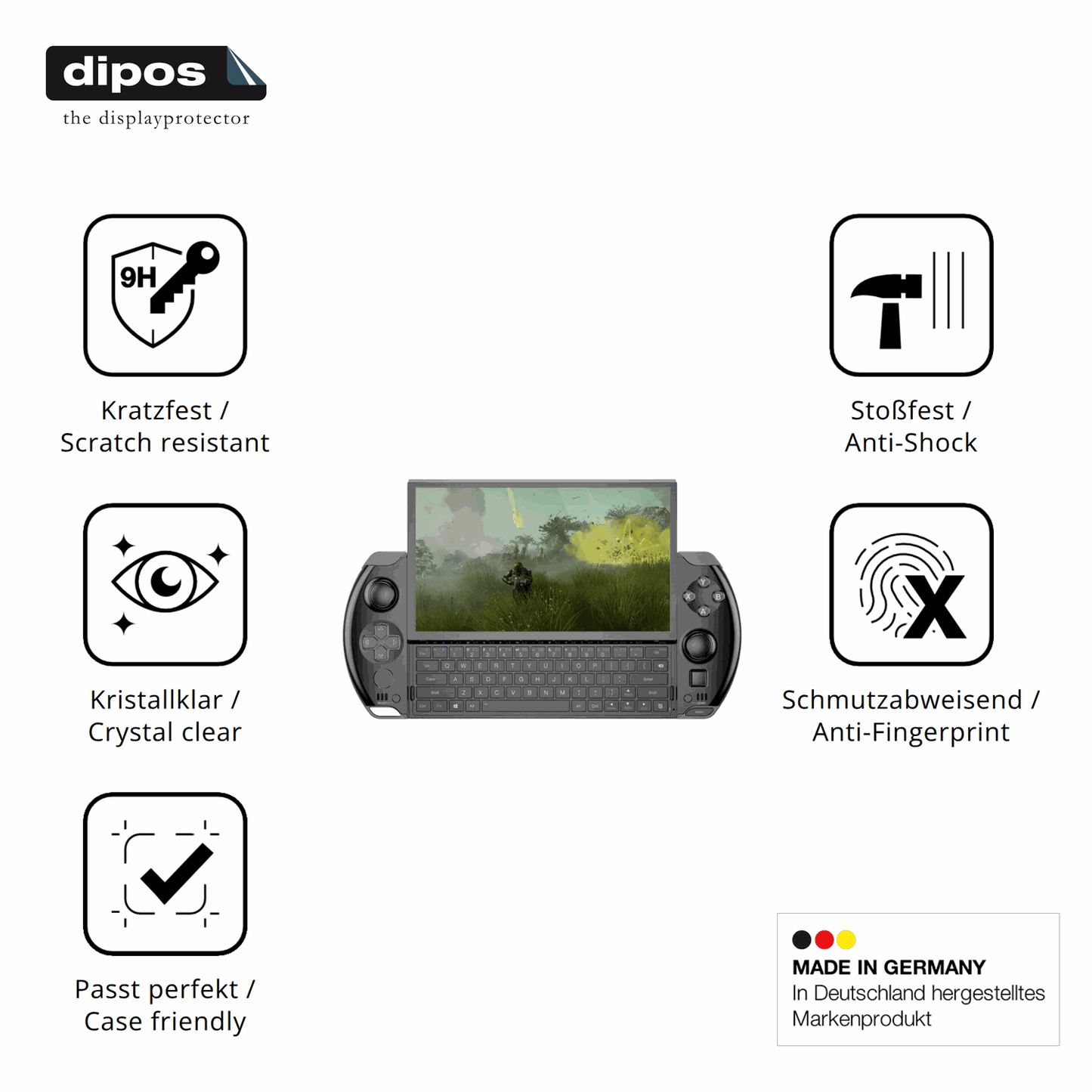 2x 9H Schutzfolie für GPD Win 4 Panzerfolie