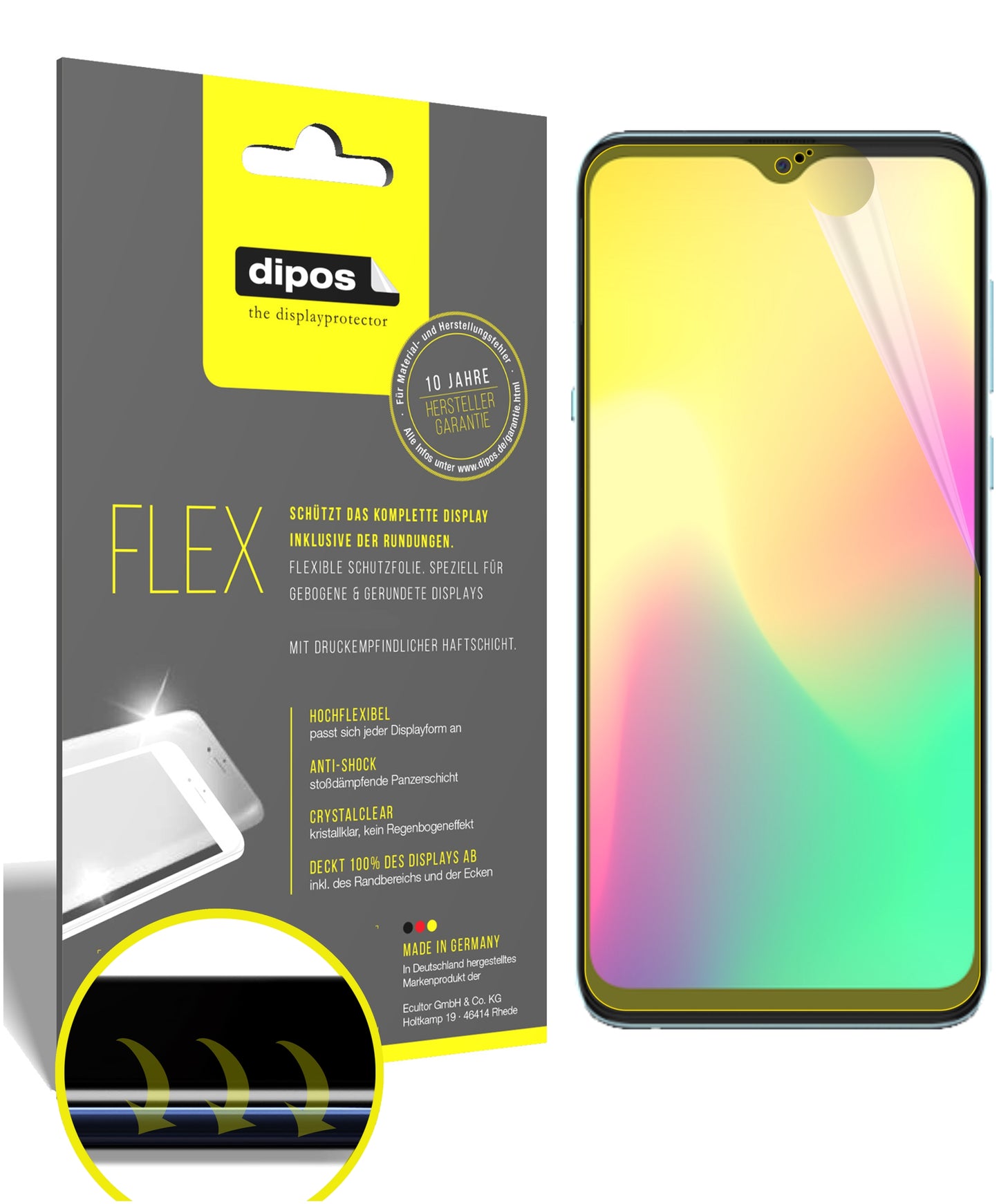 3D Full Cover Displayschutzfolie: Case-freundlicher Schutz mit perfekter Passform für dein Display.