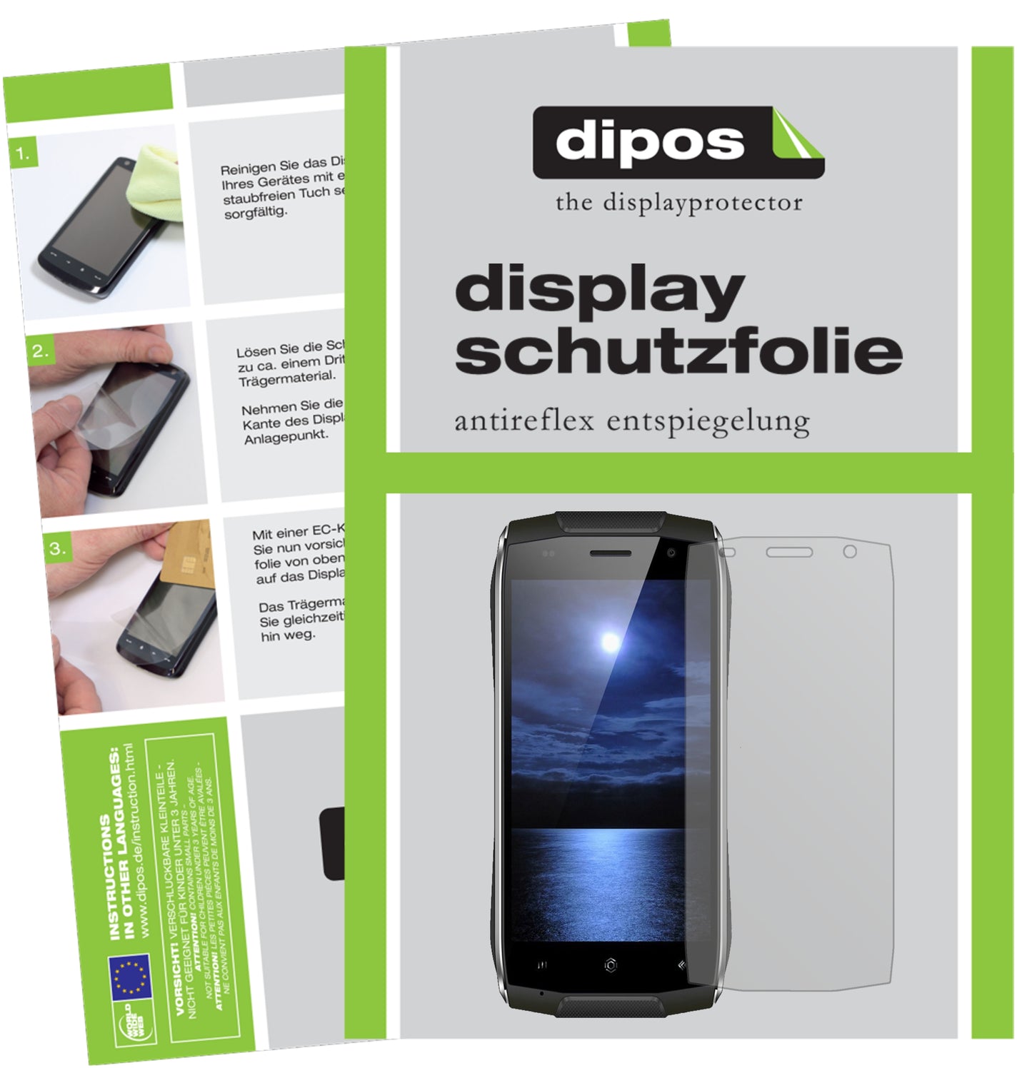 Mattes Panzerglas: Entspiegelte, dünne Folie, Fingerabdruckresistenz und Bildschirmschutz für Homtom-Zoji Z6