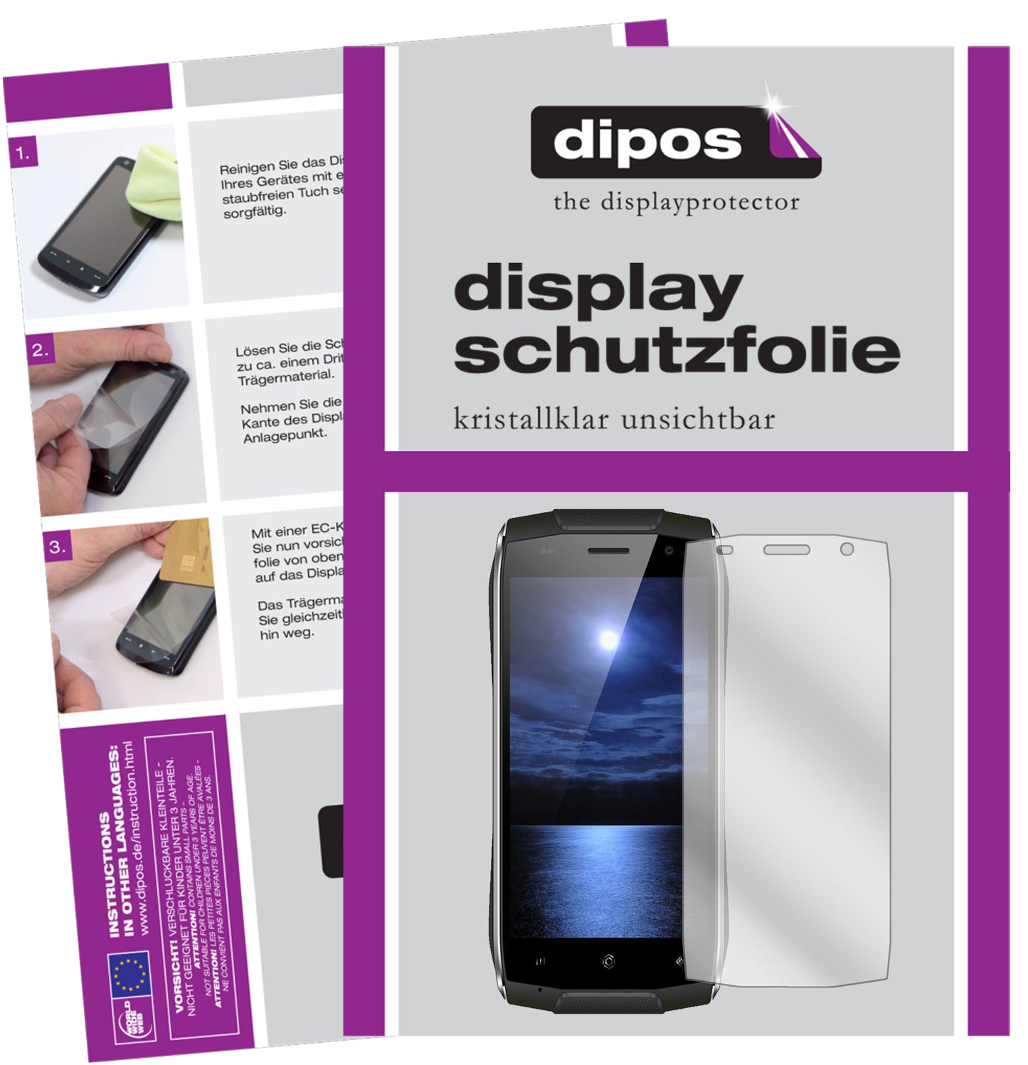 Kristallklare, dünne Schutzfolie: Kratzfest & passgenau für Homtom-Zoji Z6