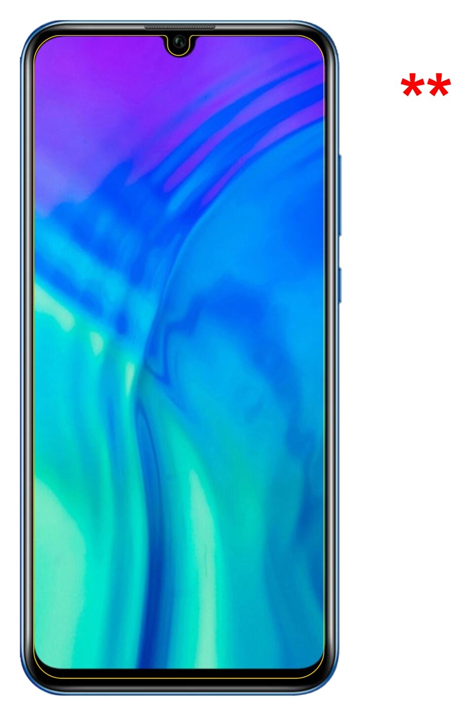 dipos Displayschutz für Honor 20i, mattierte Oberfläche, robuste Festigkeit und perfekte Passform