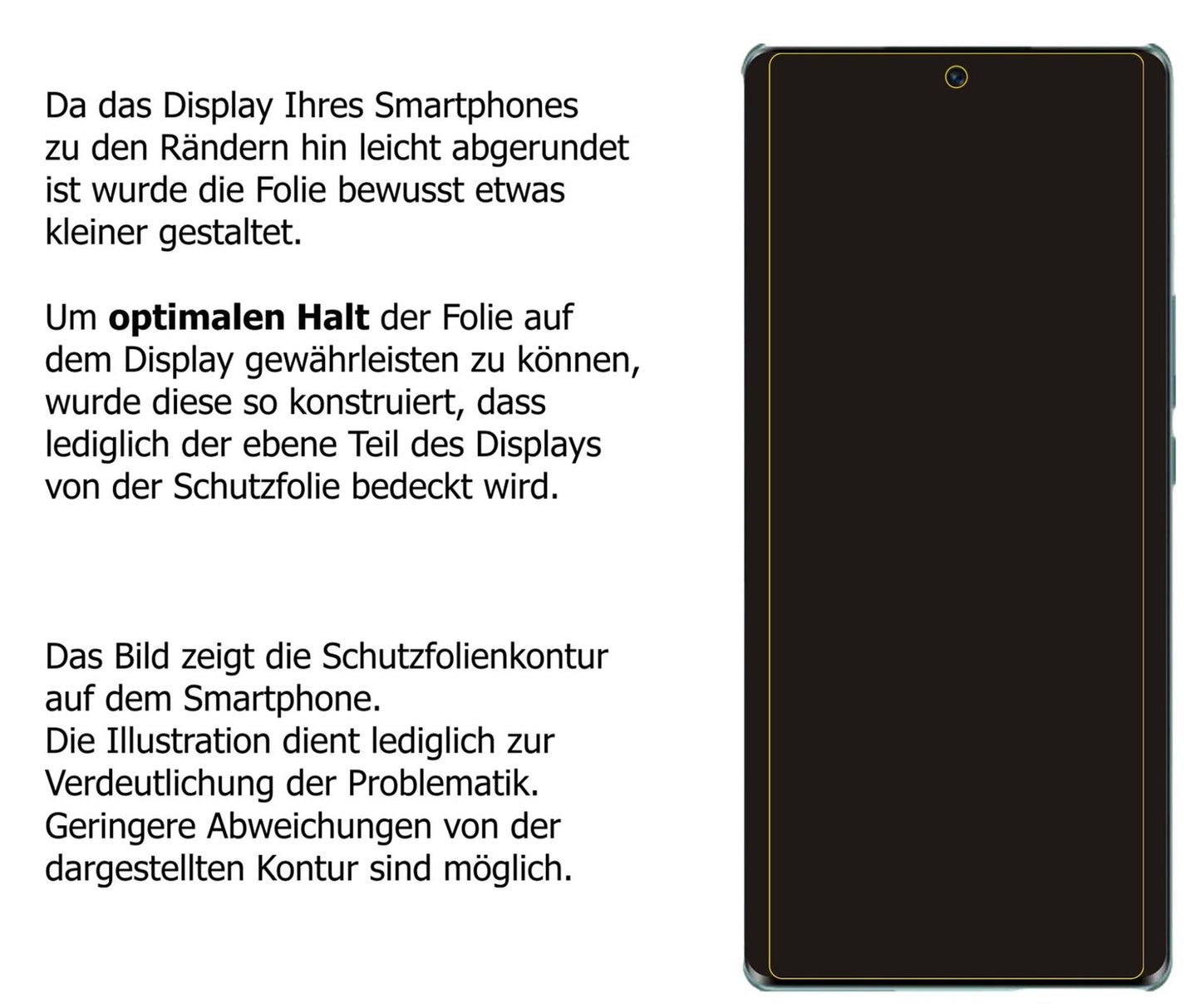 Privatsphäre-Schutz durch Sichtschutz-Folie passend zugeschnitten für Honor 60 Pro
