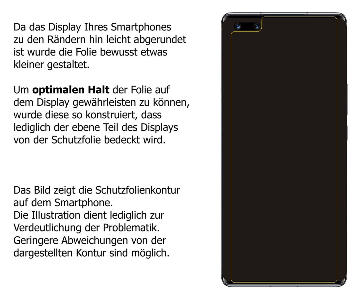 Dünne und klare Folie passend zugeschnitten für Honor Magic 3 Pro