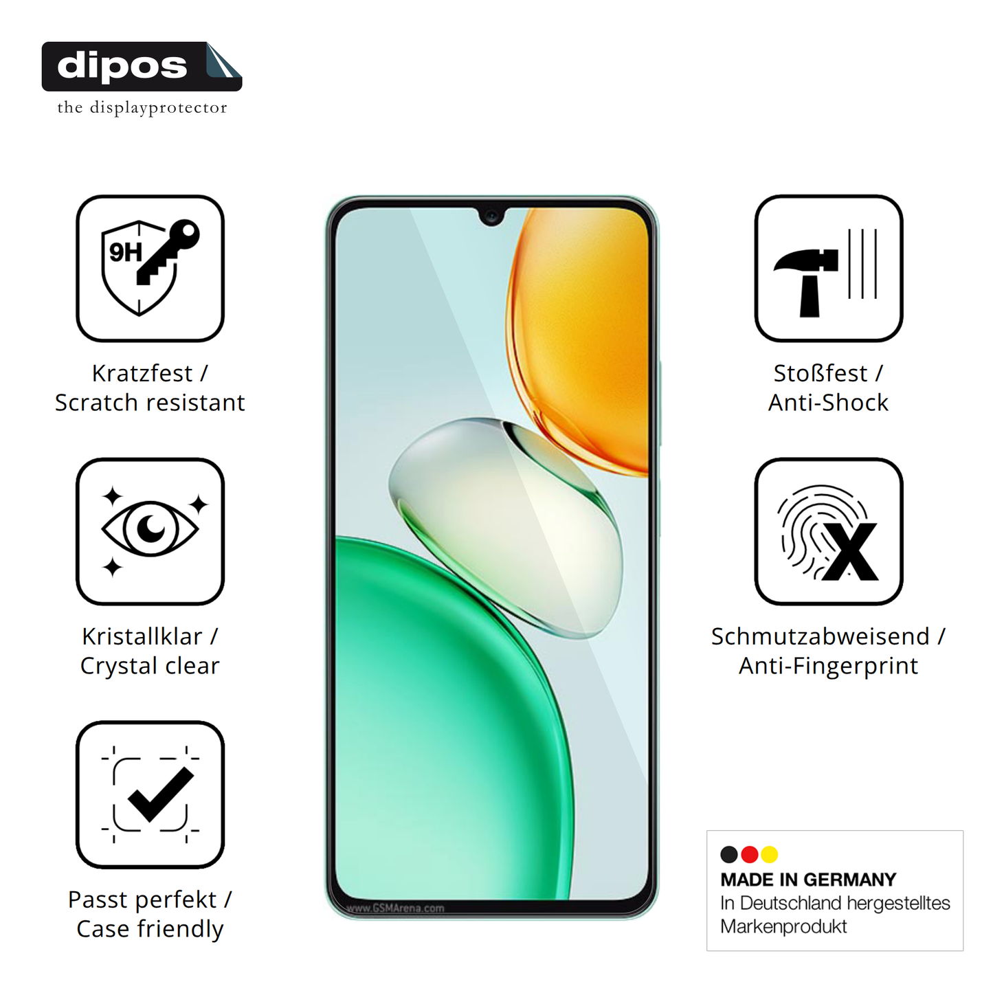Displayschutz hergestellt in Deutschland, höchste Qualität made in Germany