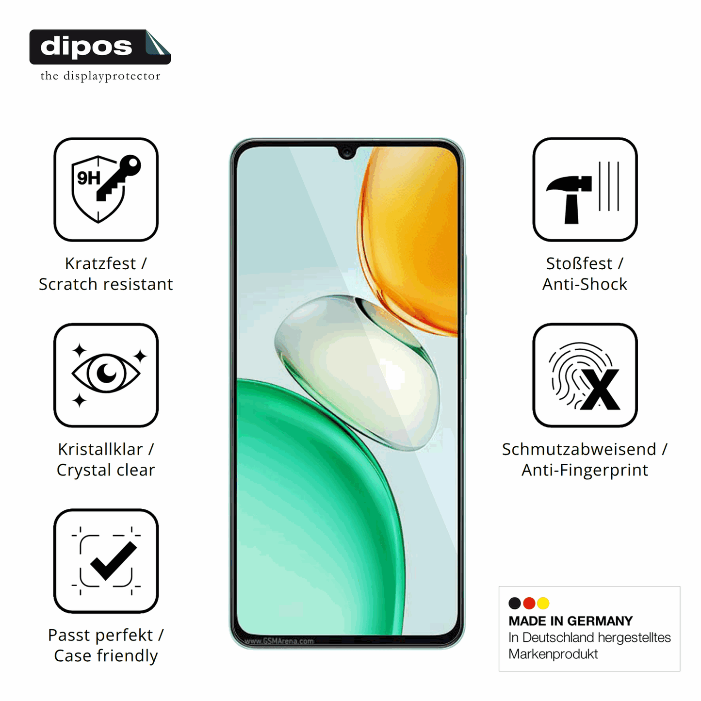 Displayschutz hergestellt in Deutschland, höchste Qualität made in Germany