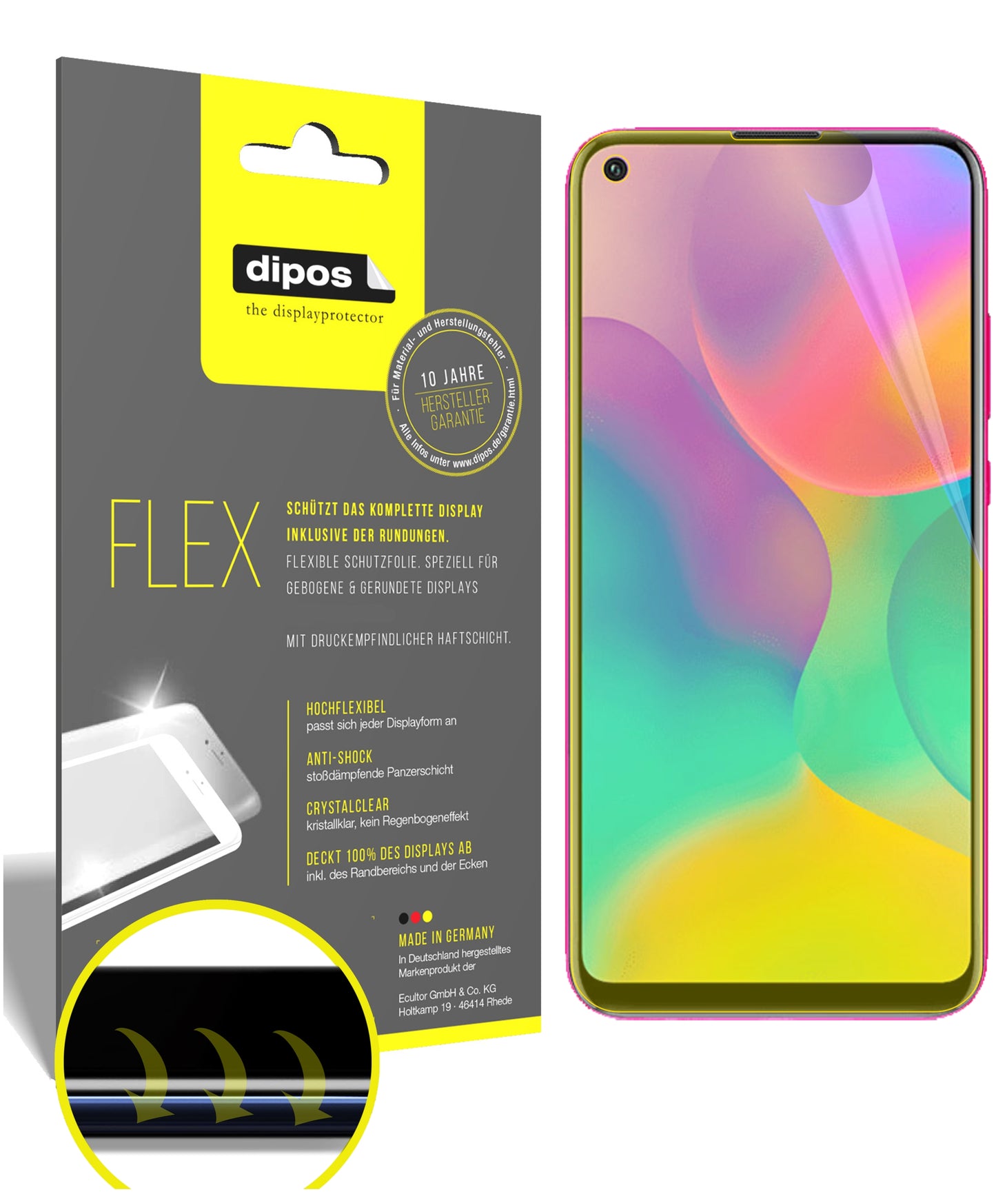 3D Full Cover Displayschutzfolie: Case-freundlicher Schutz mit perfekter Passform für dein Display.