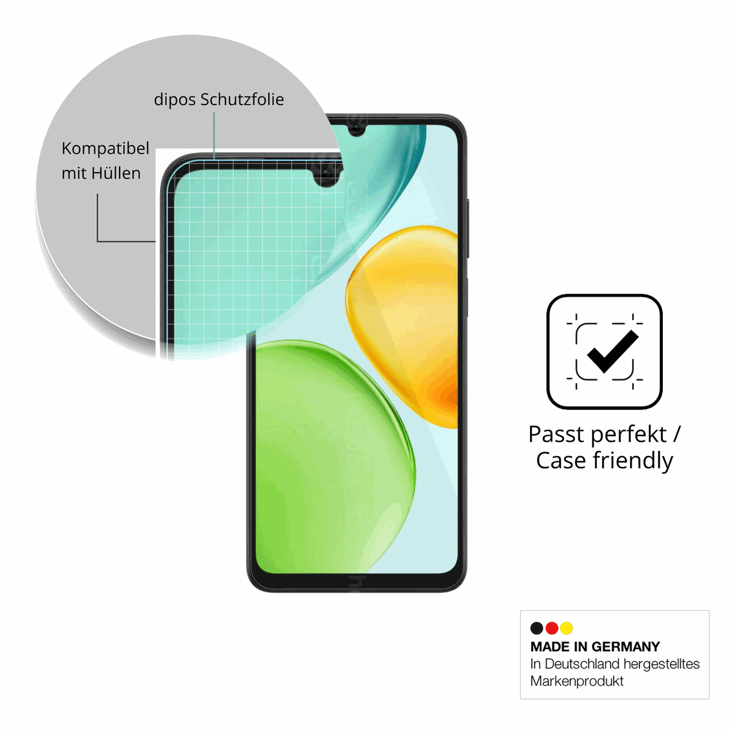 4x Schutzfolie klar für Honor Play 60A Display-Schutzfolie