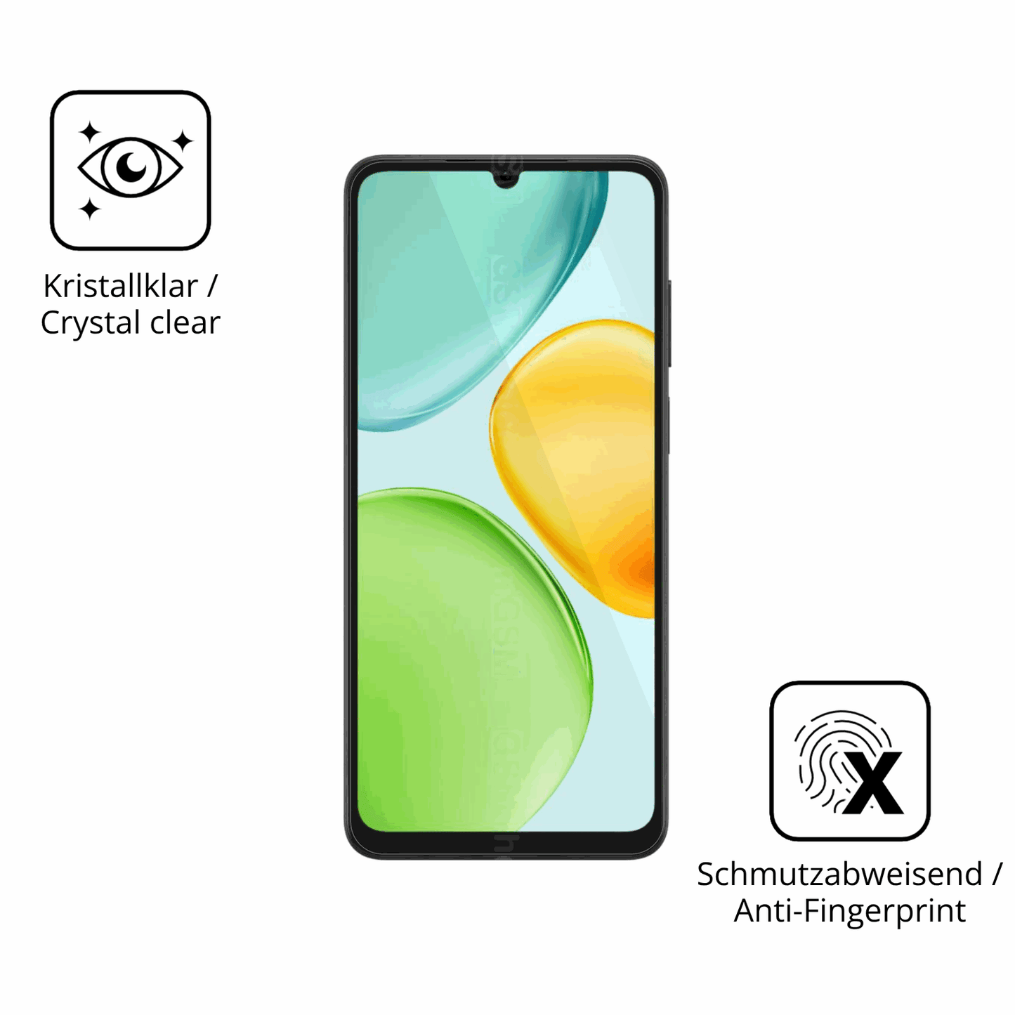 2x 9H Schutzfolie für Honor Play 60A Panzerfolie
