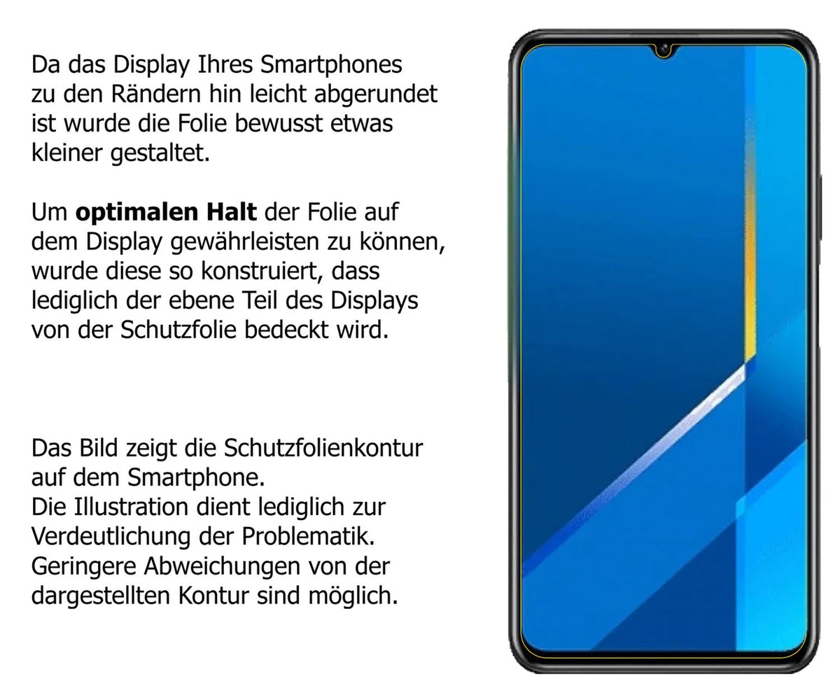 Blickschutzfolie für Honor X10 Max 5G matt Schutzfolie Privacy