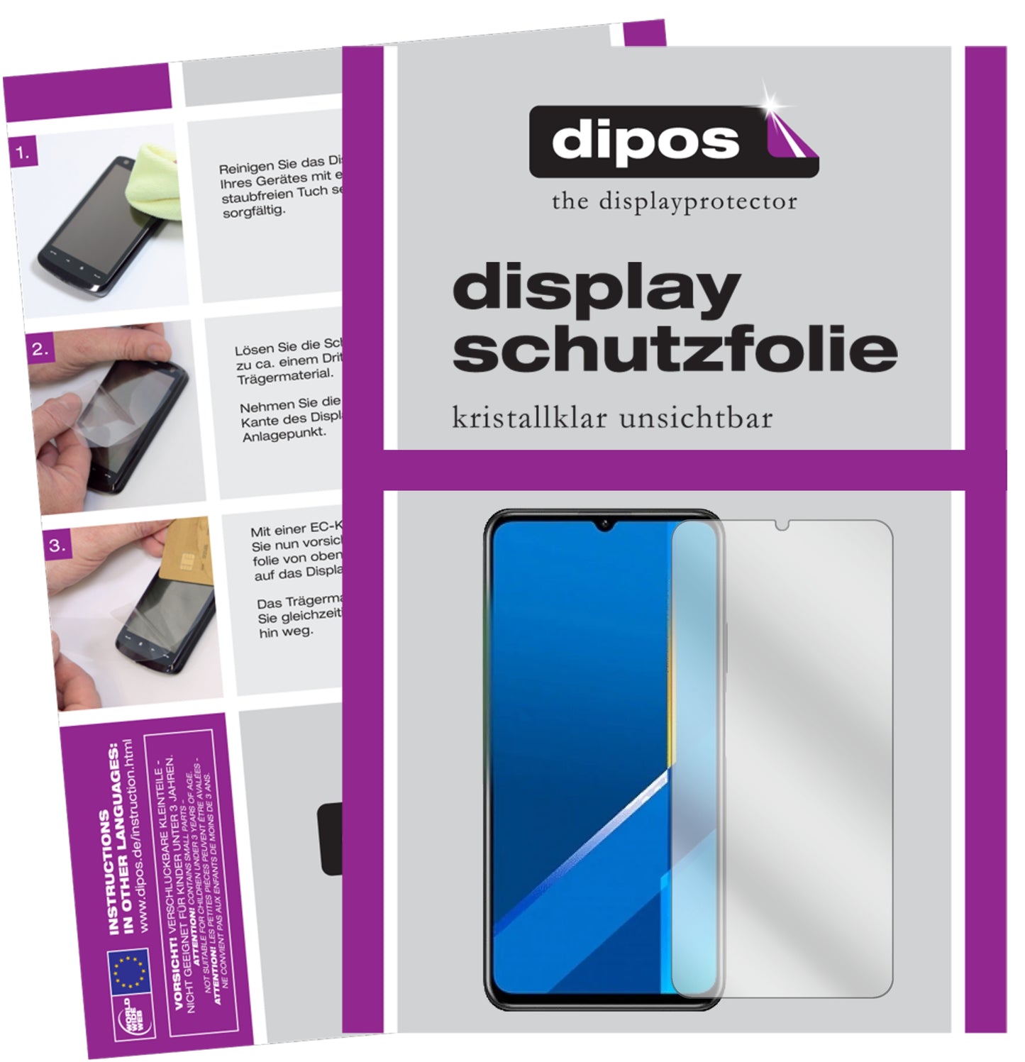 Kristallklare, dünne Schutzfolie: Kratzfest & passgenau für Honor-X10 Max 5G
