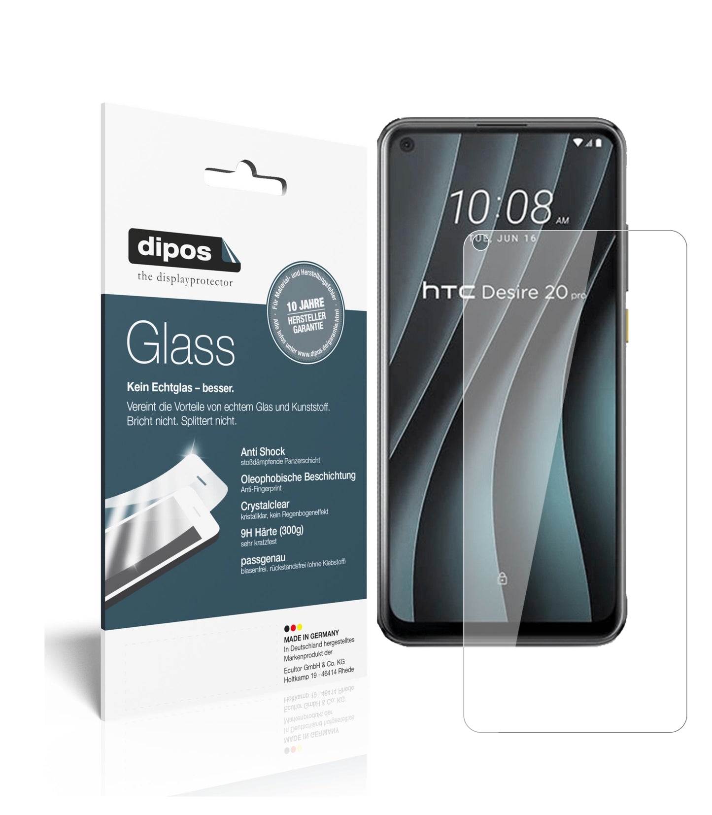 Perfekte Passform und ultimative Qualität: Unser 9H Panzerglas bietet Schutz für HTC-Desire 20 Pro
