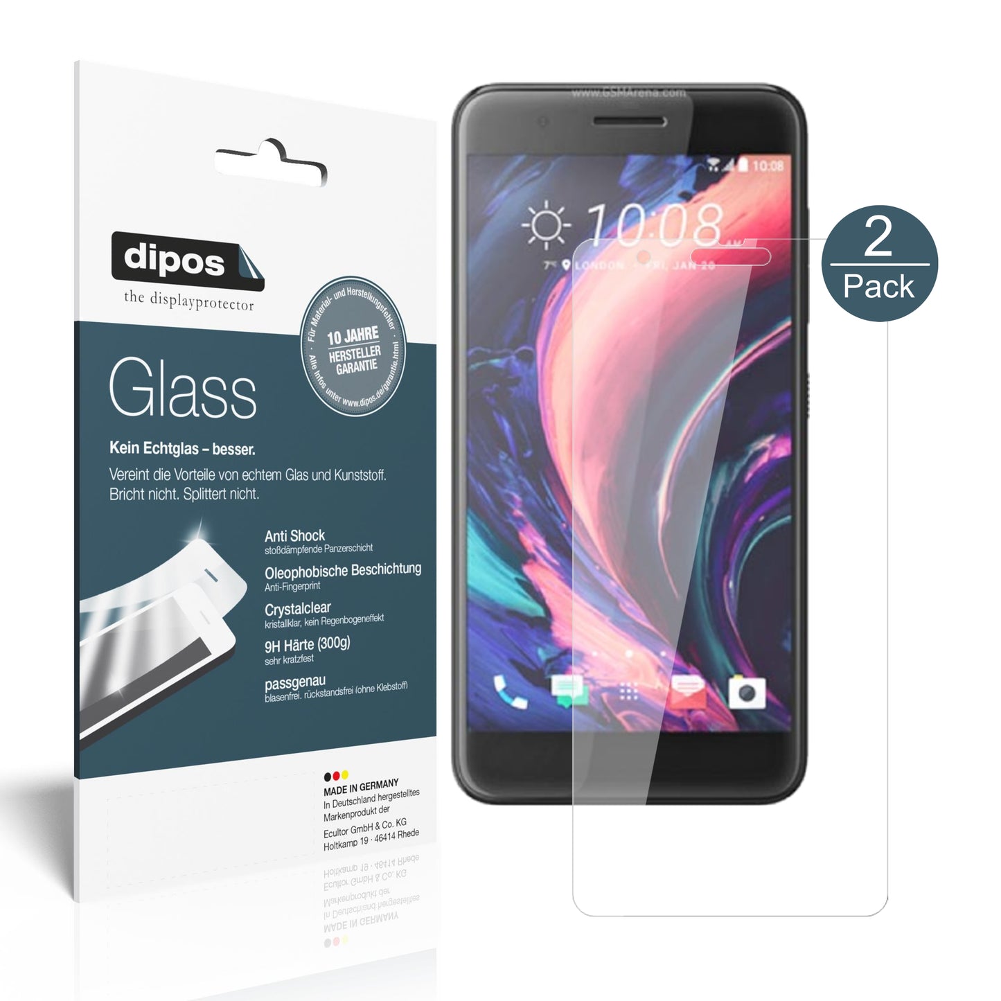 Perfekte Passform und ultimative Qualität: Unser 9H Panzerglas bietet Schutz für HTC-One X10