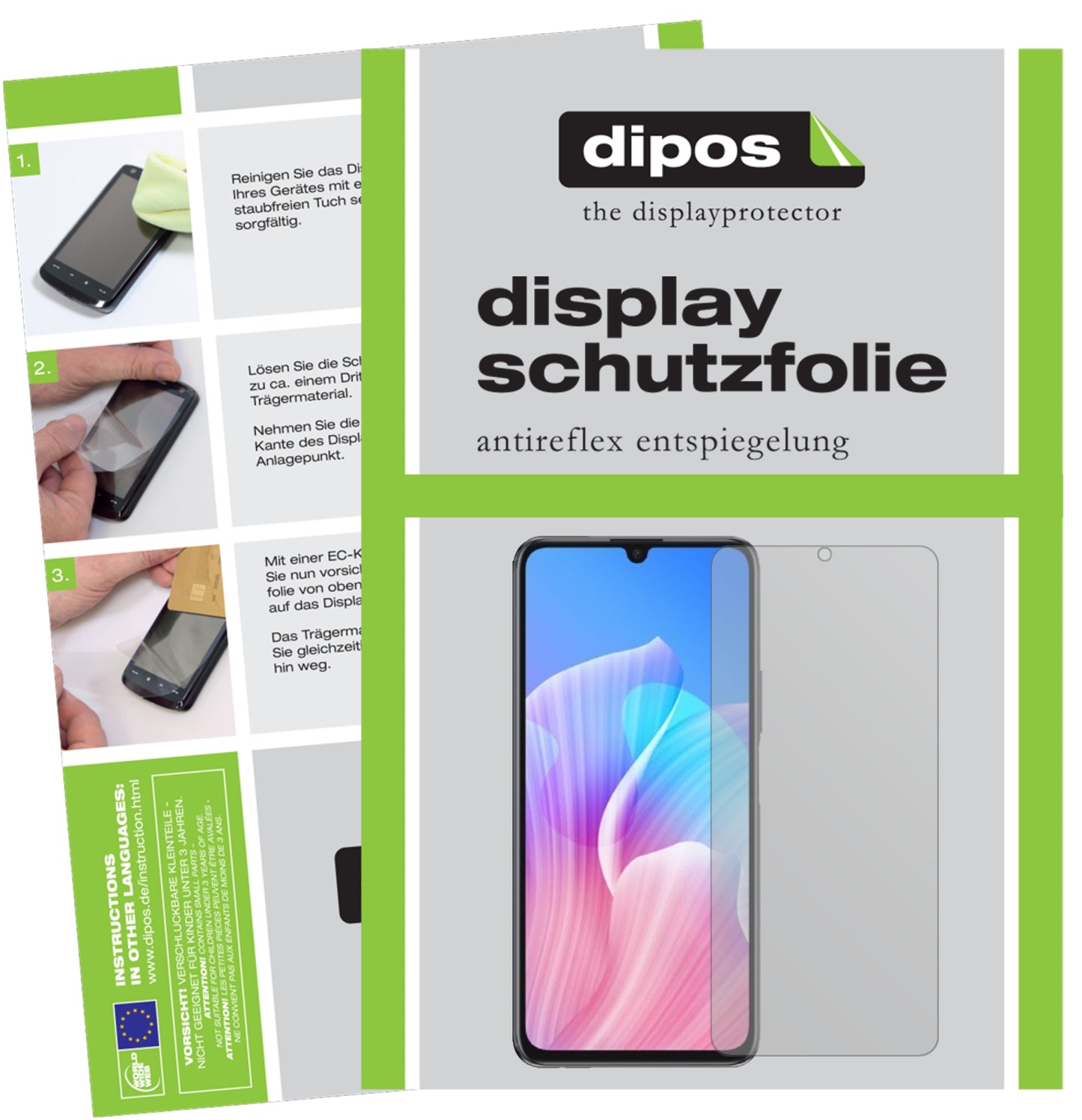 Mattes Panzerglas: Entspiegelte, dünne Folie, Fingerabdruckresistenz und Bildschirmschutz für Huawei-Enjoy 20 Plus