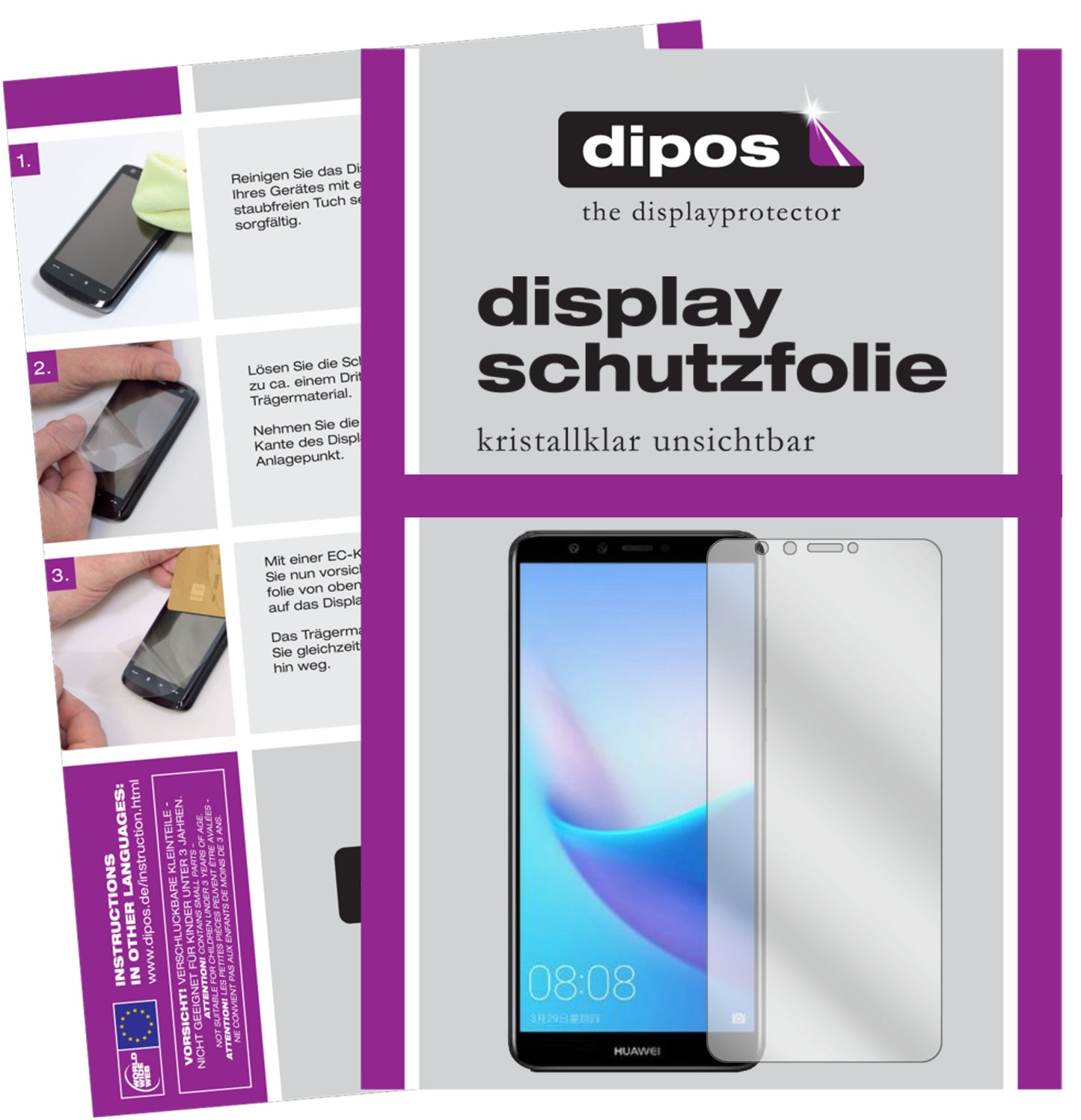 Displayschutzfolie passend für Huawei Enjoy 8 Plus
