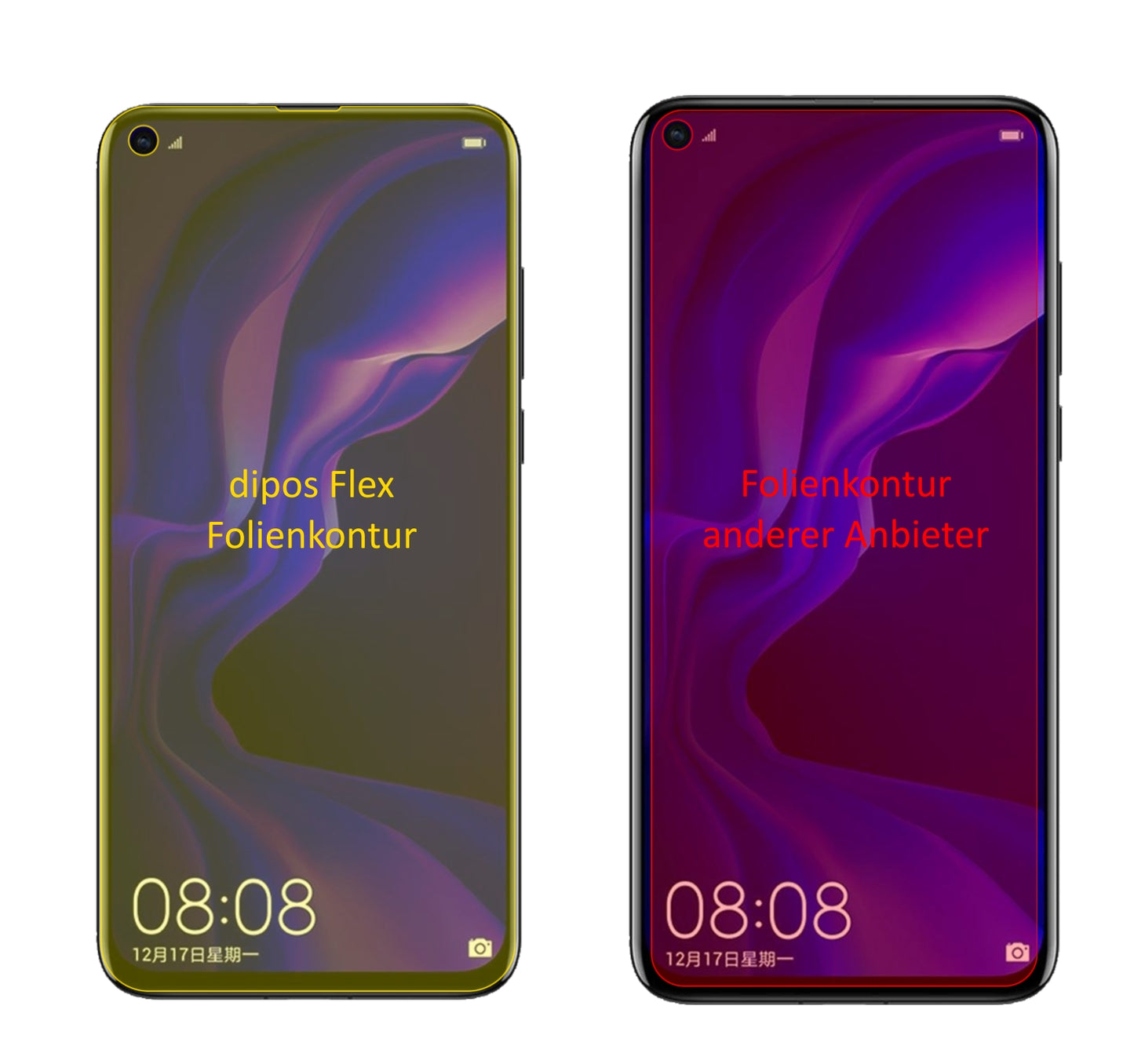 3D Full Cover Displayschutzfolie: Case-freundlicher Schutz mit perfekter Passform für dein Display.