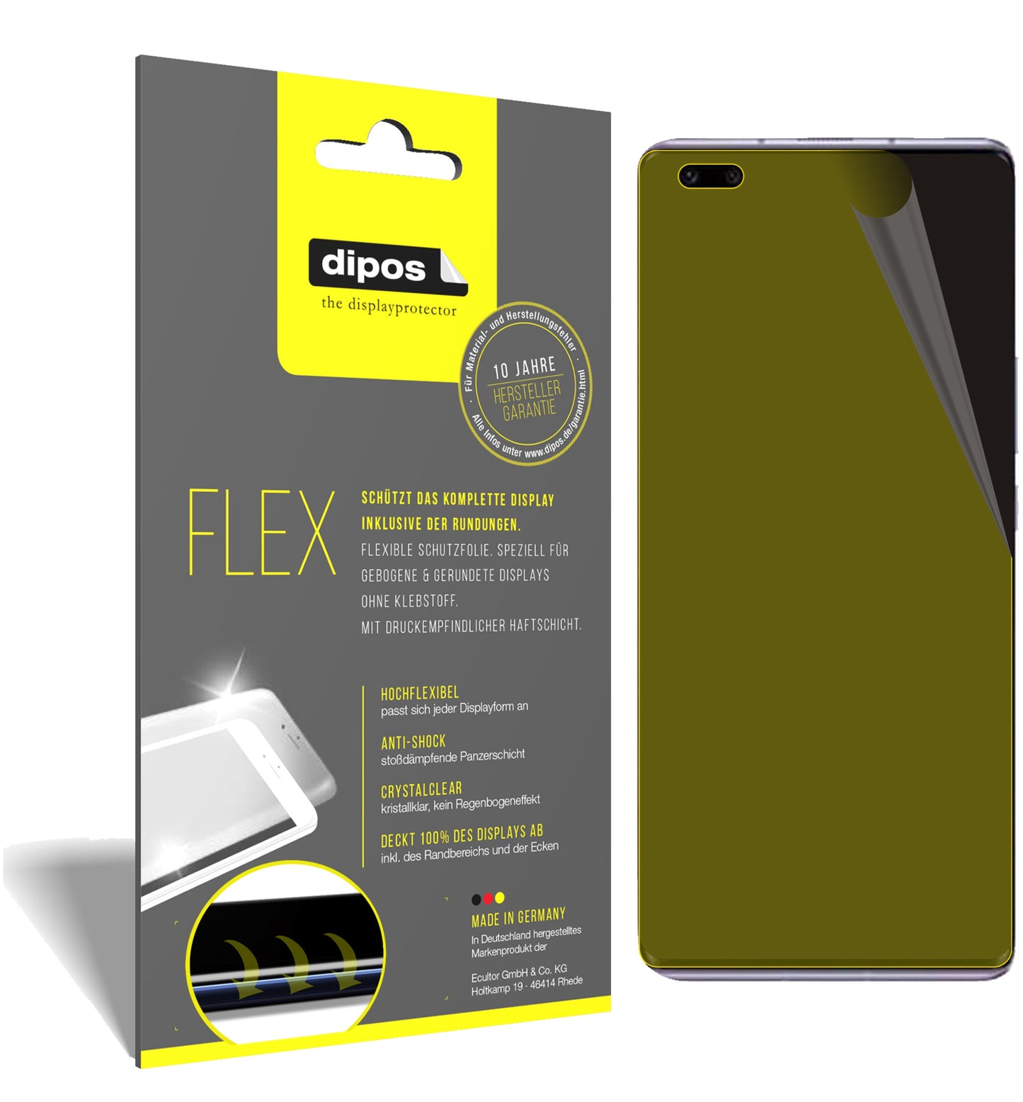 3D Full Cover Displayschutzfolie: Case-freundlicher Schutz mit perfekter Passform für dein Display.