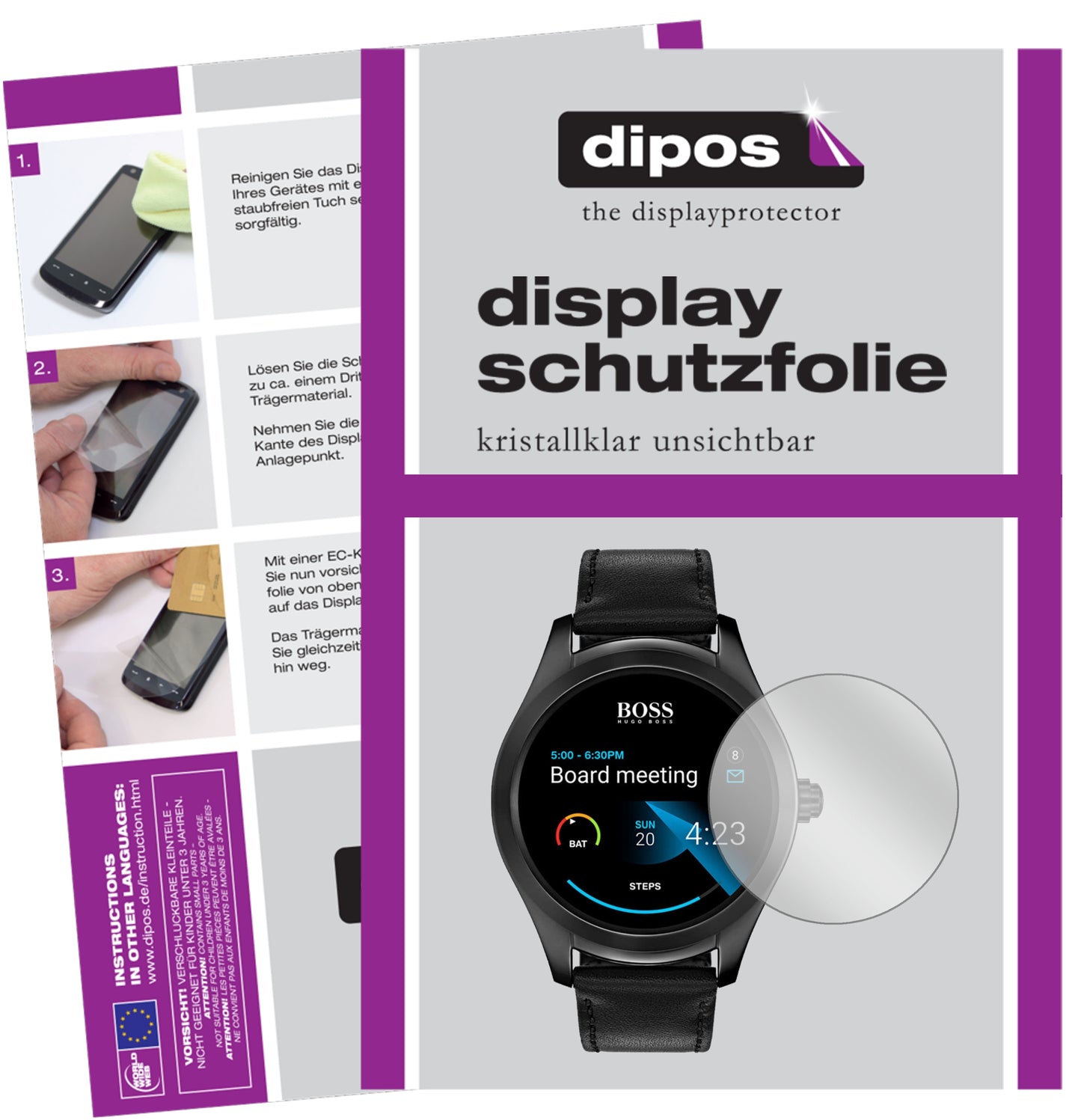 Perfekte Passform und ultimative Qualität: Unser 9H Panzerglas bietet Schutz für Hugo-Boss Touch