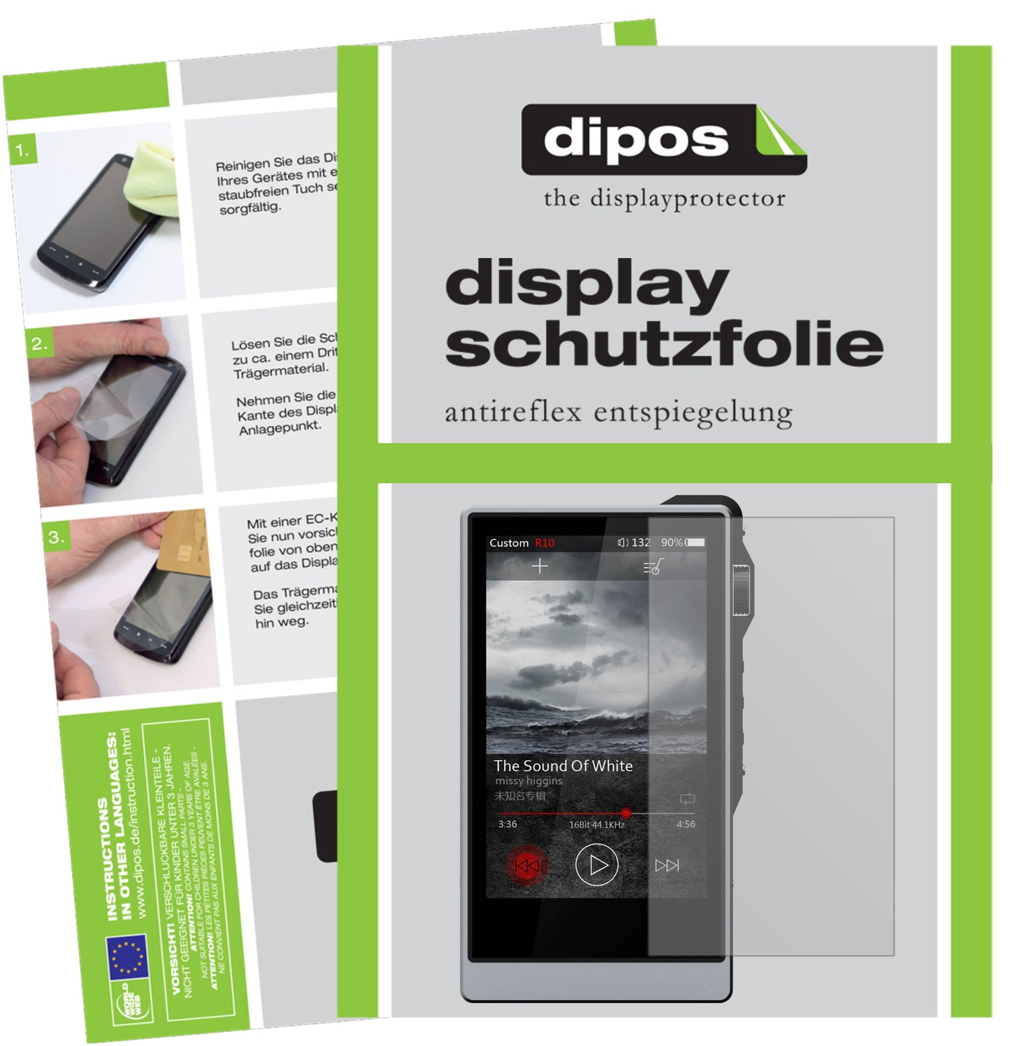 Mattes Panzerglas: Entspiegelte, dünne Folie, Fingerabdruckresistenz und Bildschirmschutz für iBasso-DX200