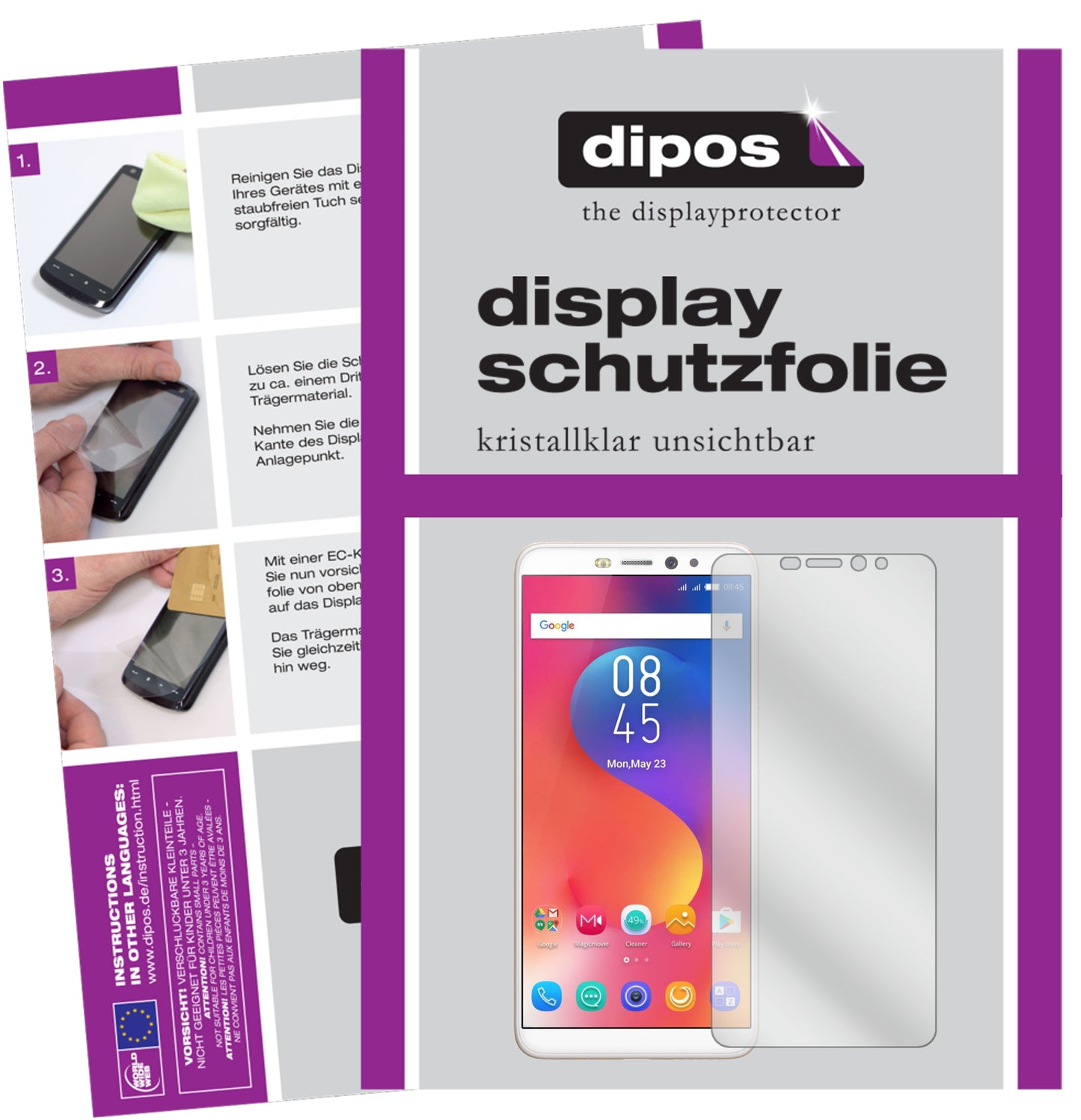 Kristallklare, dünne Schutzfolie: Kratzfest & passgenau für Infinix-Hot S3