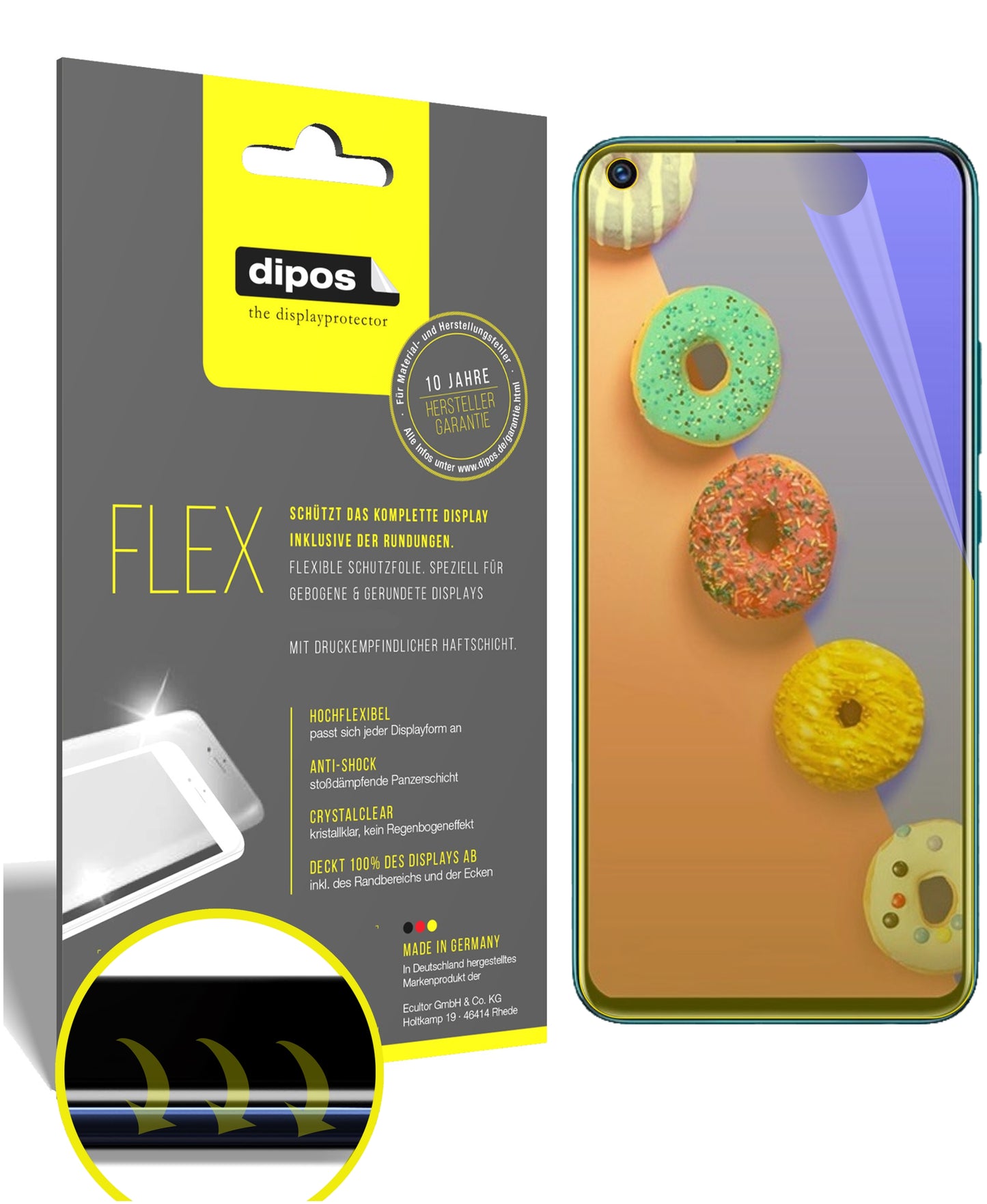 3D Full Cover Displayschutzfolie: Case-freundlicher Schutz mit perfekter Passform für dein Display.