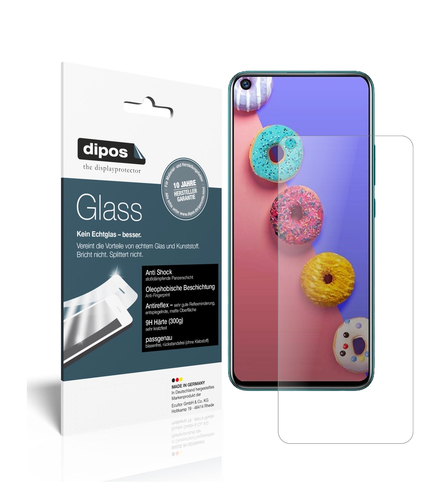 Mattes Panzerglas: Schutz vor Brüchen, Fingerabdrücken und Bildschirmblendung für Infinix-S5