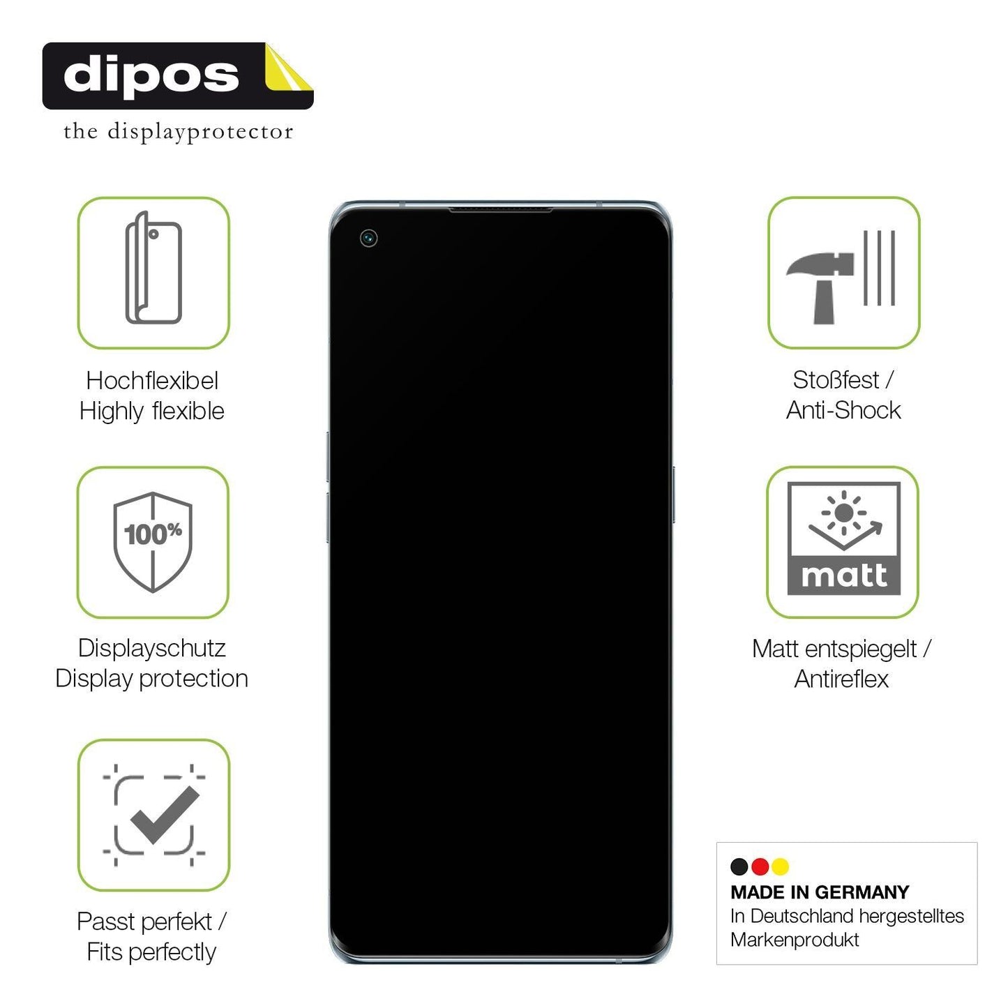 2x Full Cover Schutzfolie matt für Oppo Reno6 Pro (7)