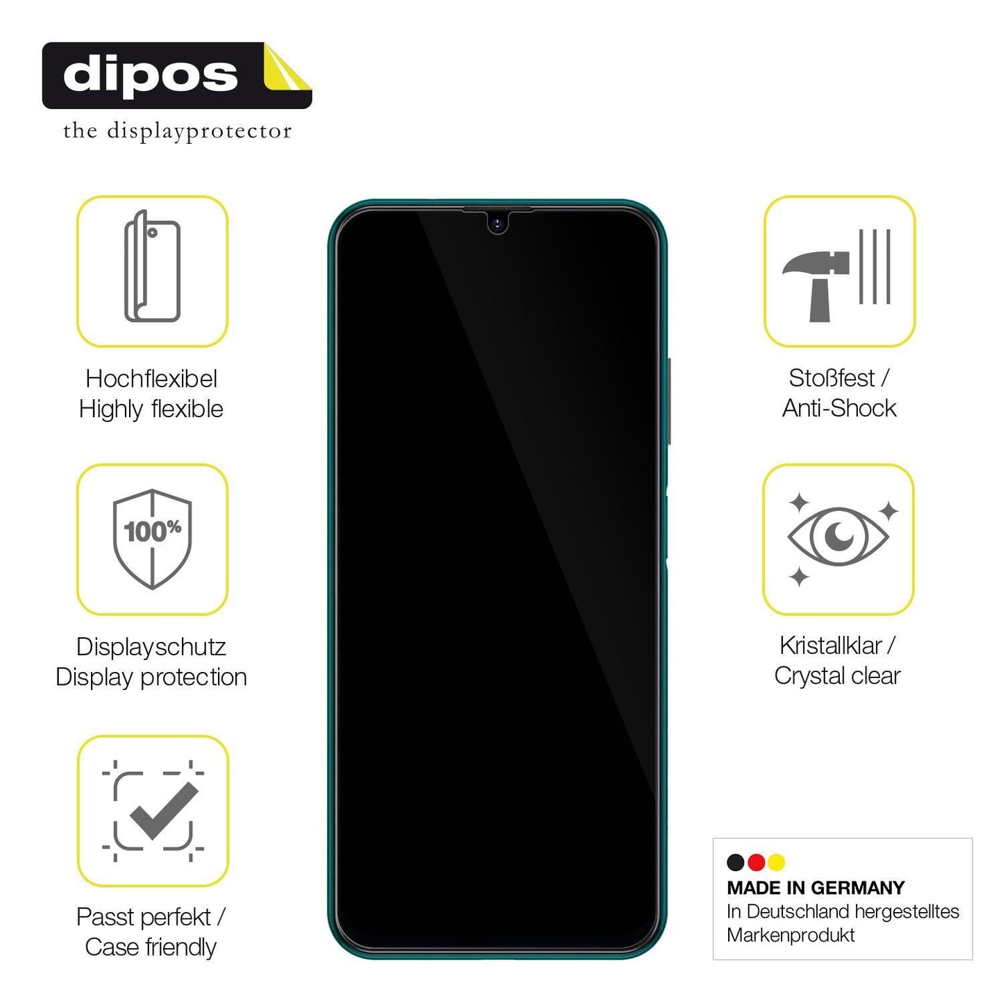 2x 3D Full Cover Schutzfolie für Philips S706 (7)