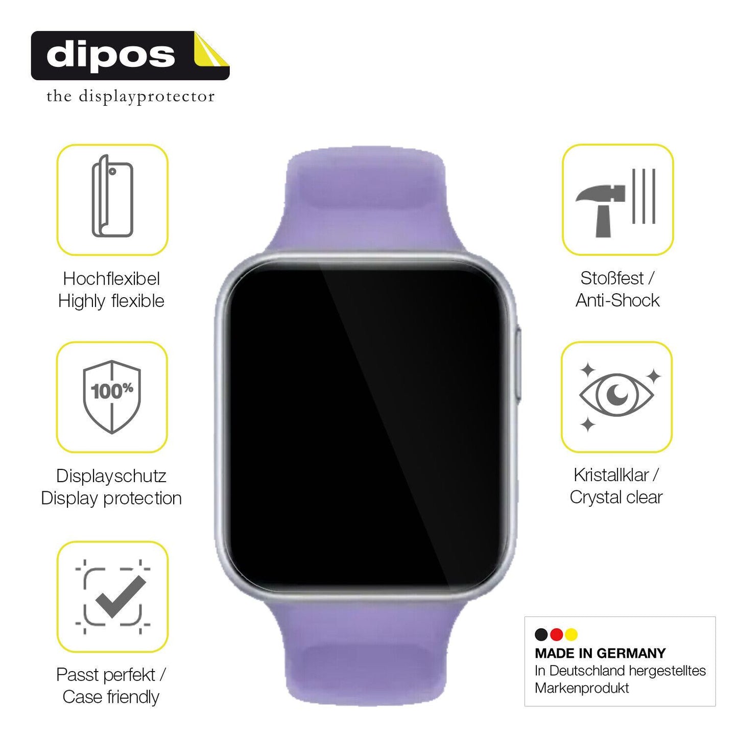 1x 3D Full Cover Schutzfolie für Oppo Watch SE (7)