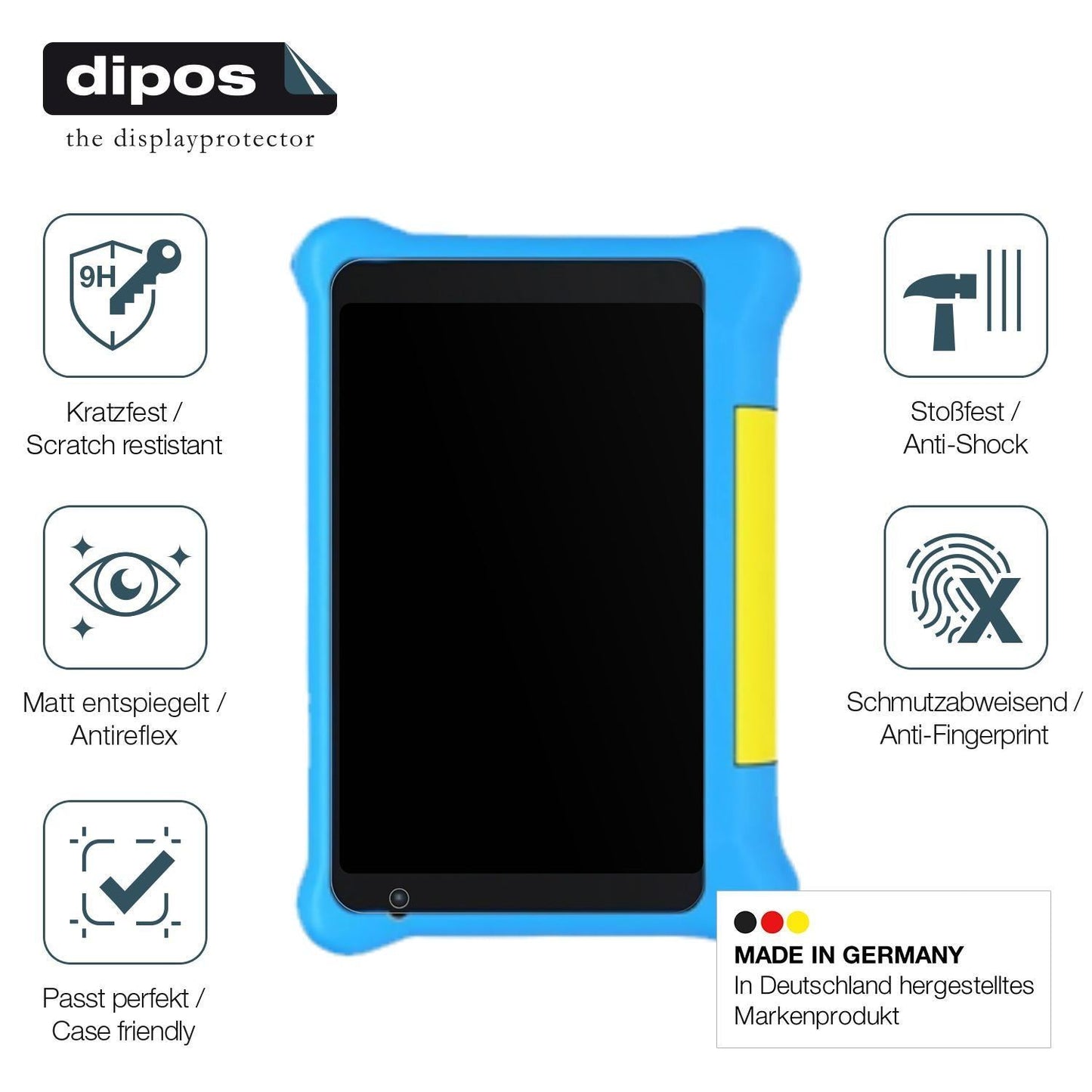 2x 9H Schutzfolie matt für HotLight Kinder Tablet (7)