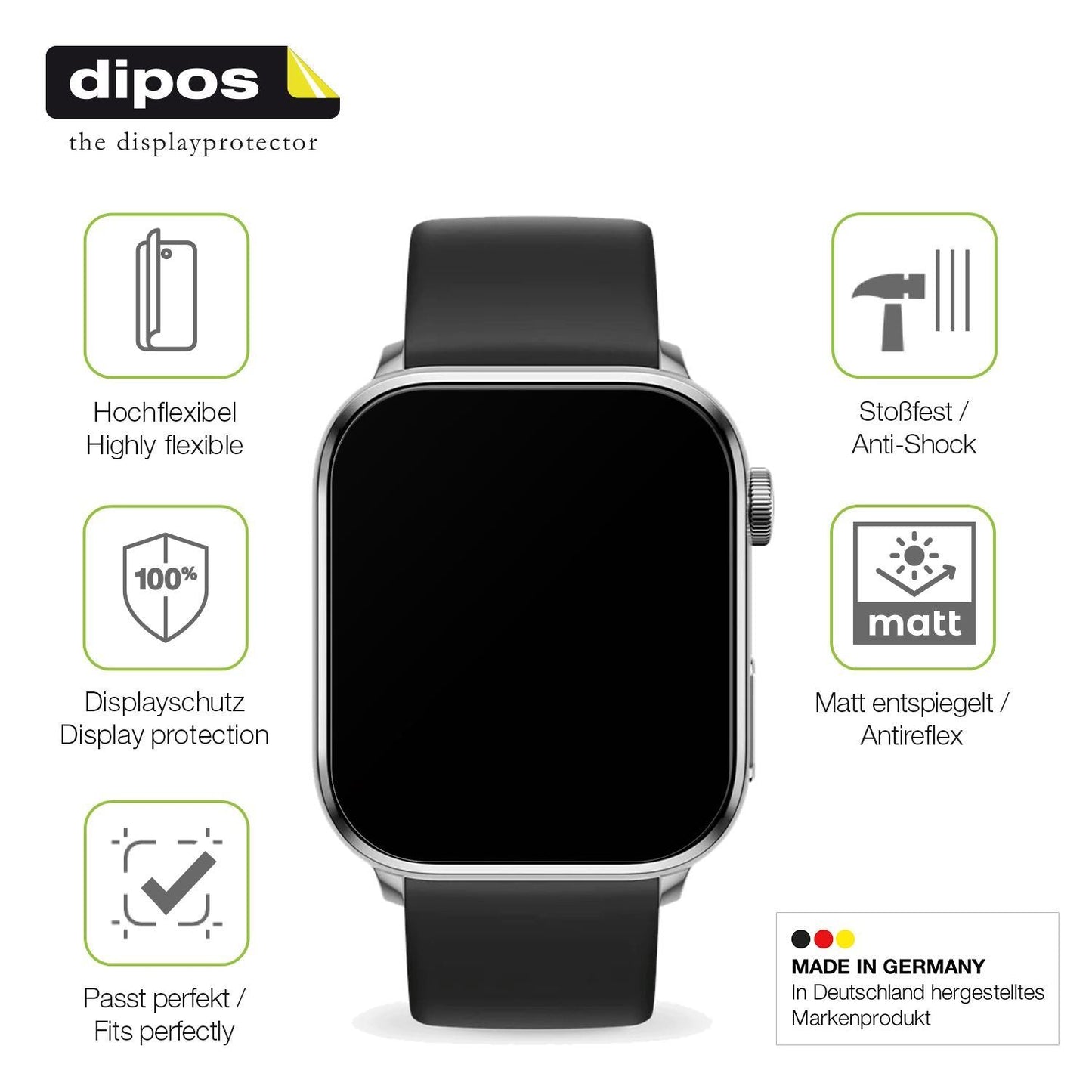 2x Full Cover Schutzfolie matt für Ice-Watch Smart (7)