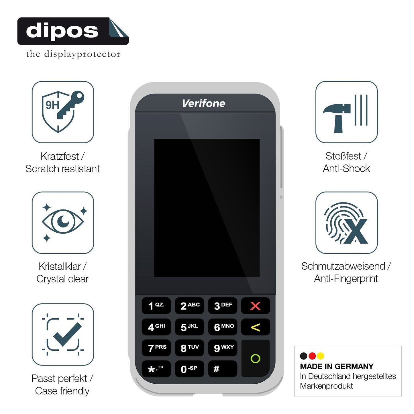 2x 9H Schutzfolie für Verifone e285 Panzerfolie (7)