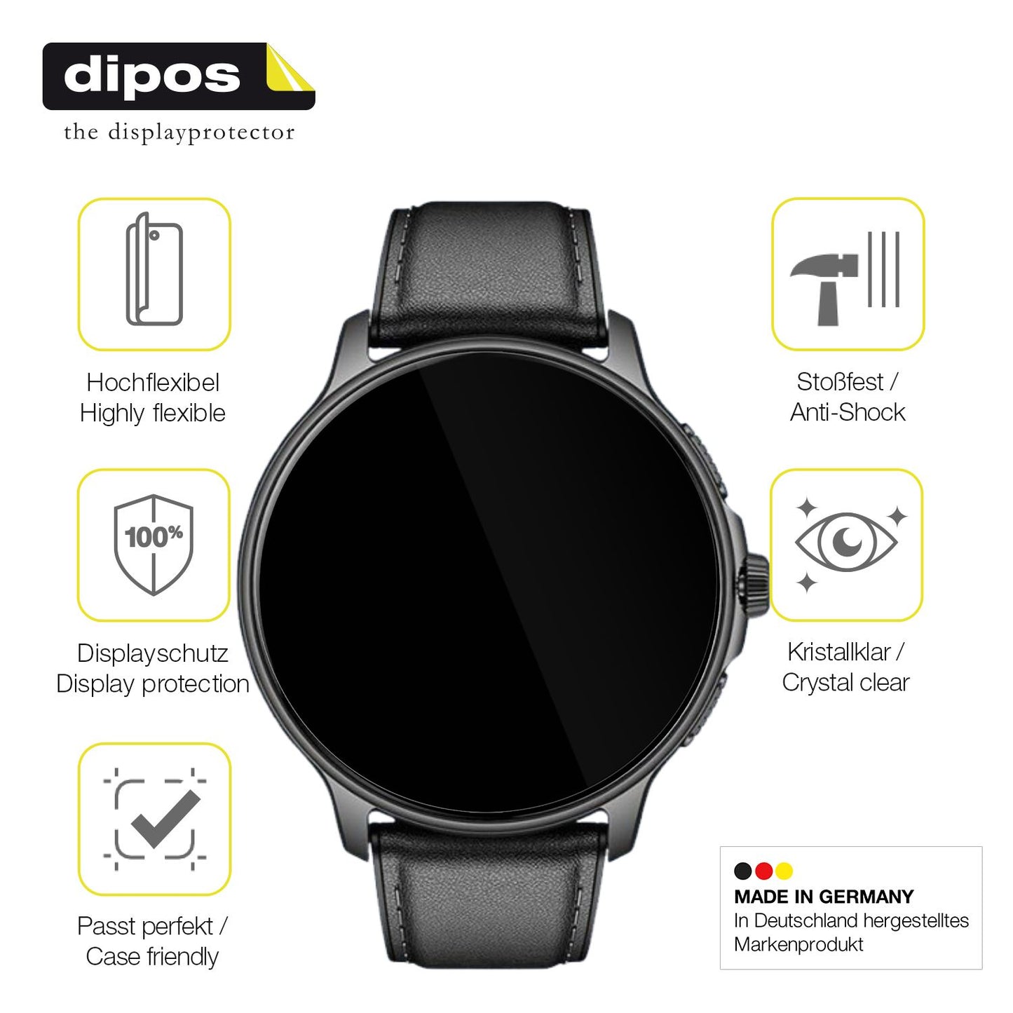 2x 3D Full Cover Schutzfolie für Smartwatch 28.5mm (7)