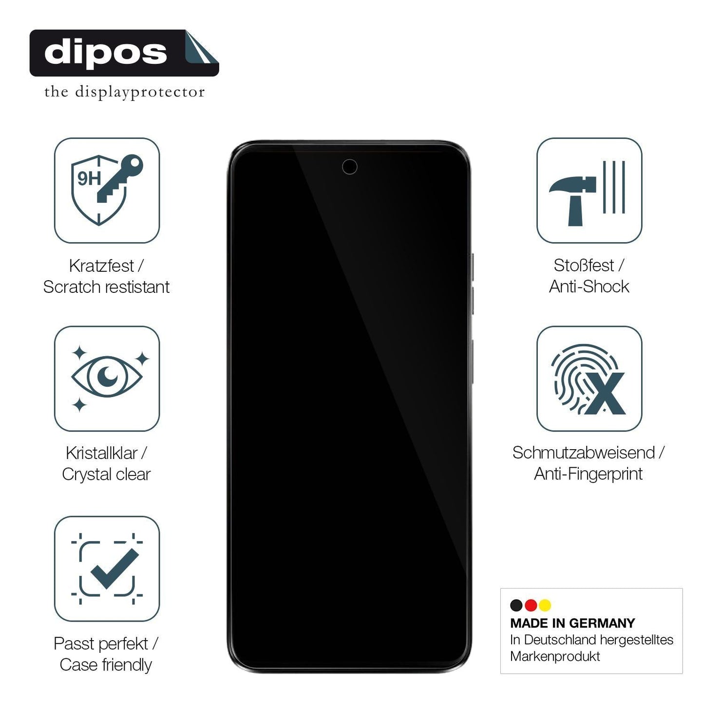 2x 9H Schutzfolie für Motorola Moto G34 5G Panzerf (7)