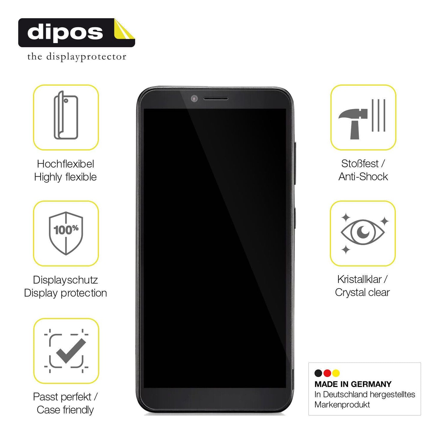 1x 3D Full Cover Schutzfolie für Multilaser F Pro (7)