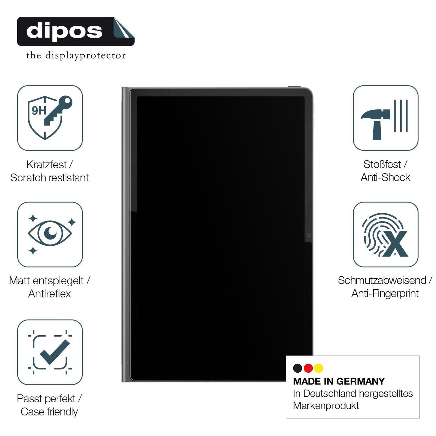 2x 9H Schutzfolie matt für Lenovo Tab Plus TB351FU (7)