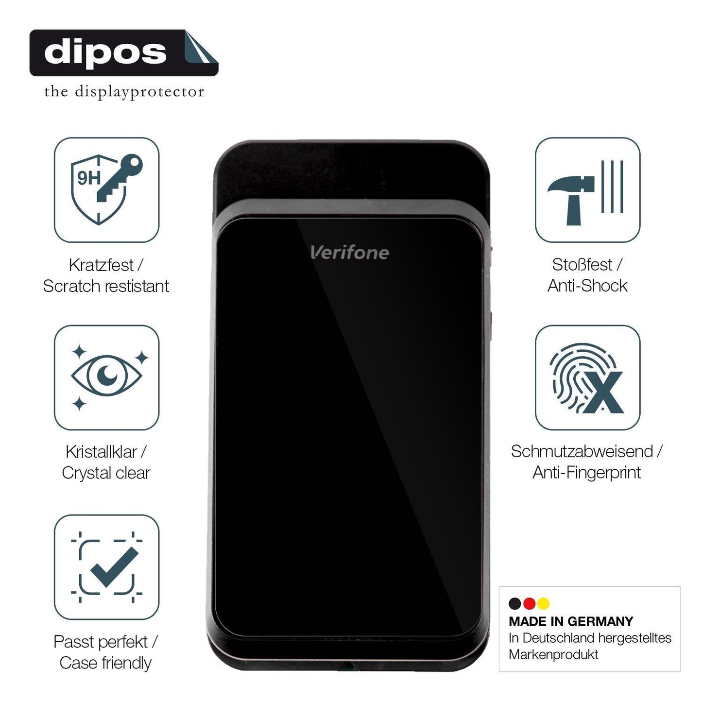 2x 9H Schutzfolie für Verifone T650m Panzerfolie (7)