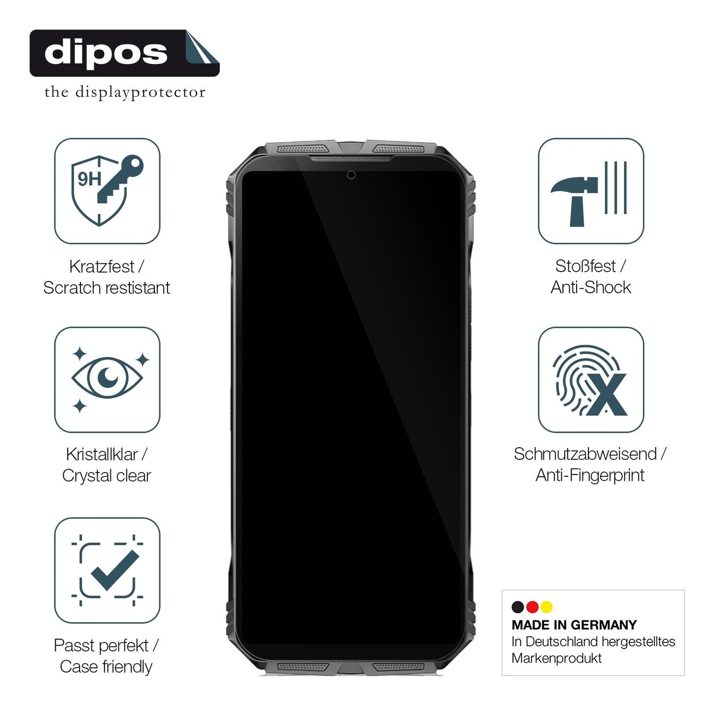 2x 9H Schutzfolie für Doogee V Max Pro Panzerfolie (7)