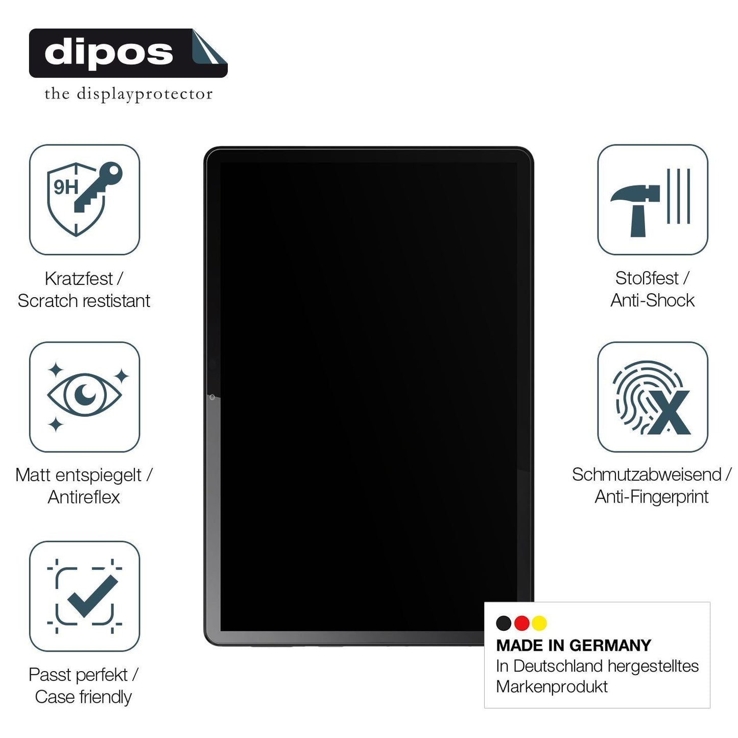 2x 9H Schutzfolie matt für Lenovo Tab 10.1 ZAEH005 (7)