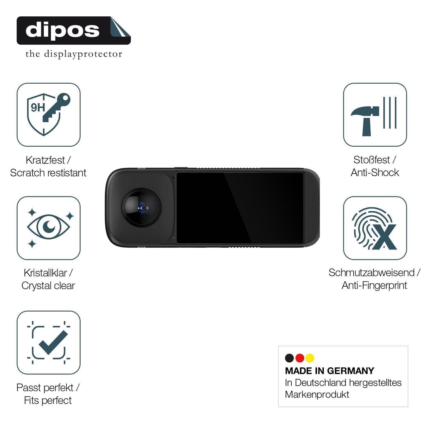 2x 9H Schutzfolie für PANOX V2 Actioncam P223 Panz (7)