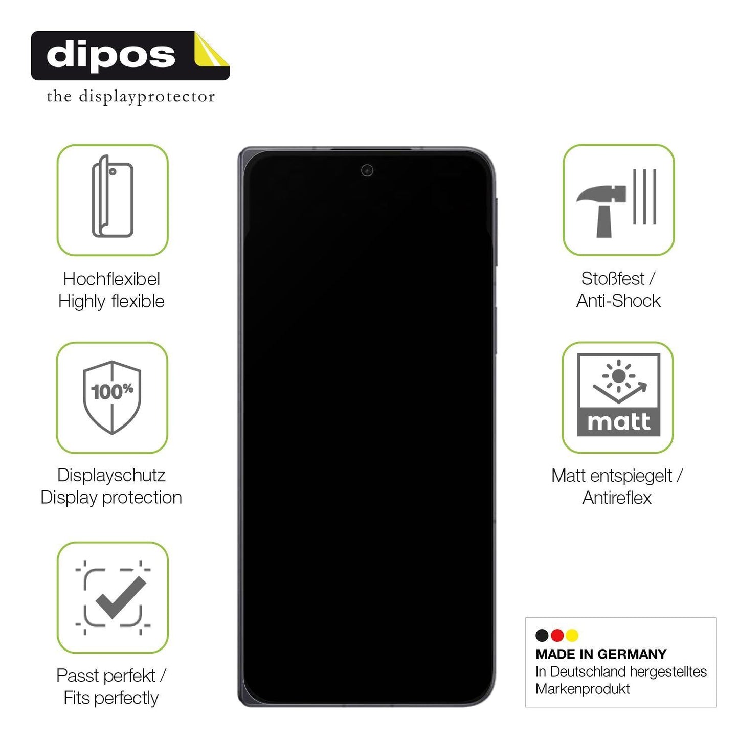 2x Full Cover Schutzfolie matt für Oppo Find N5 Fr (7)